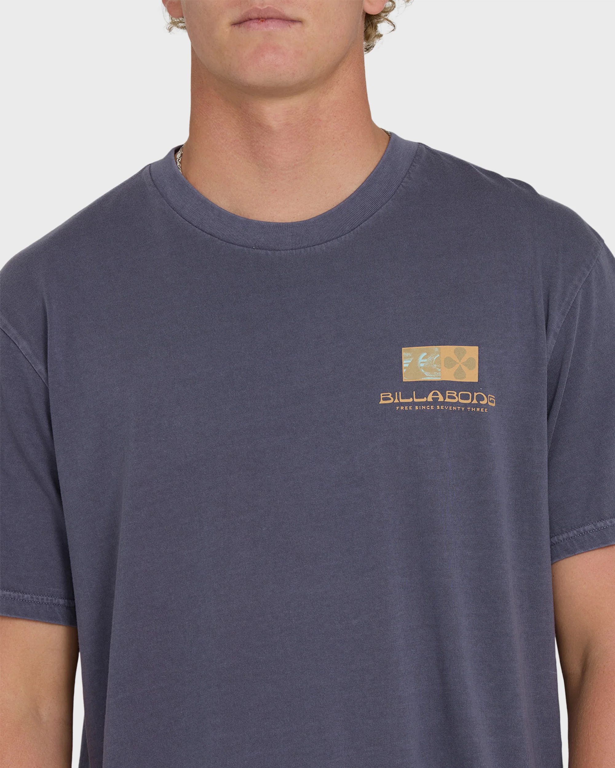 Glyph Wave Washed Premium Short Sleeve Cotton T-Shirt - Greystone