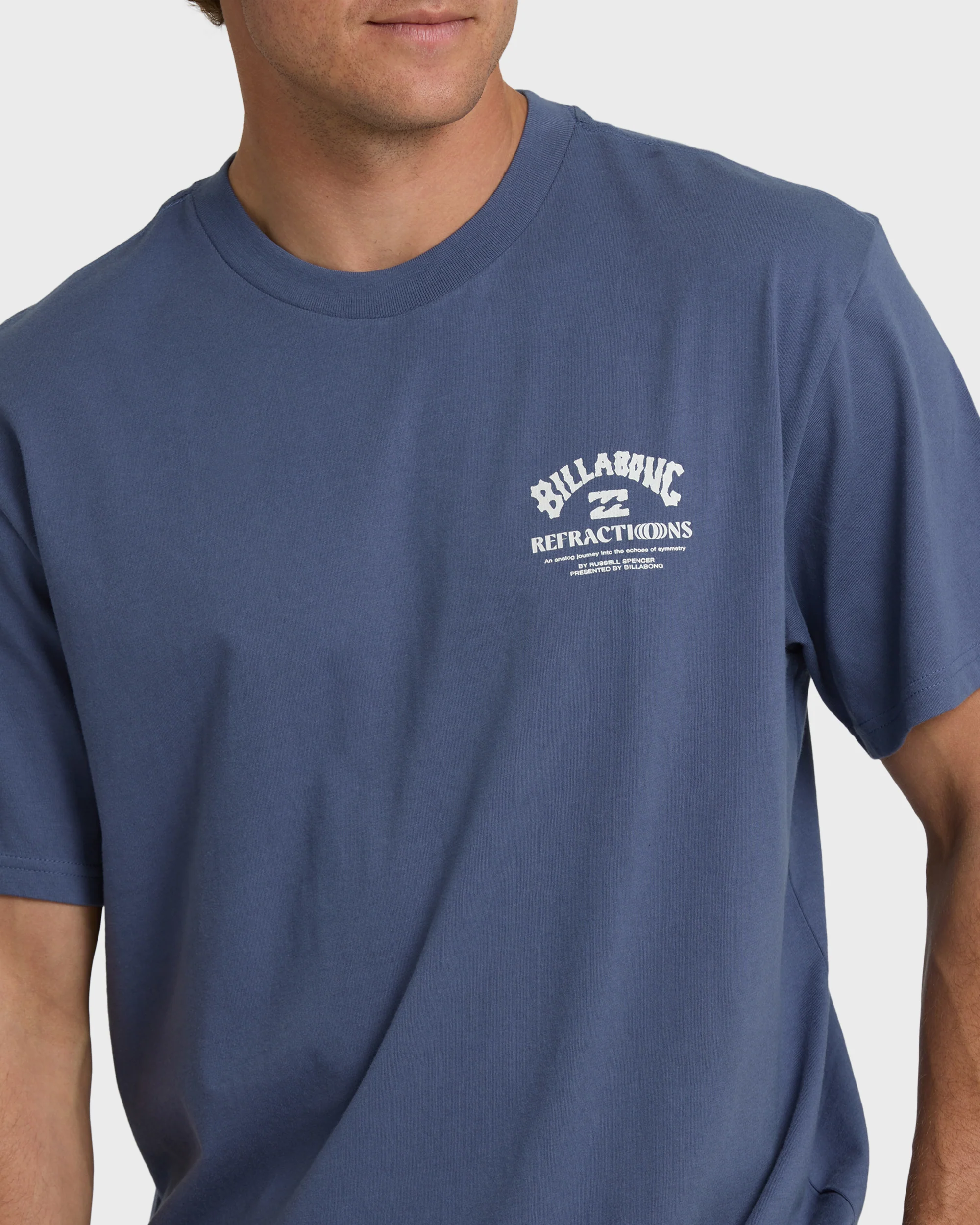 Flower Premium Short Sleeve T-Shirt - Vintage Indigo