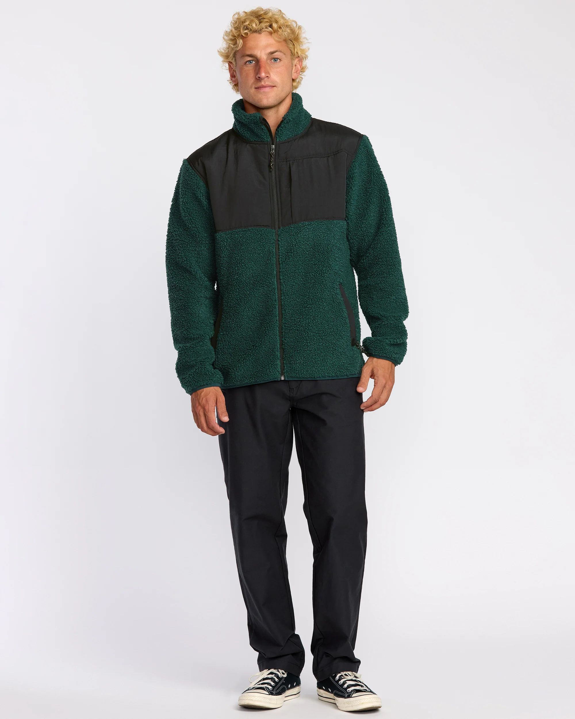 Boundary Summit Zip Sweatshirt - Pine