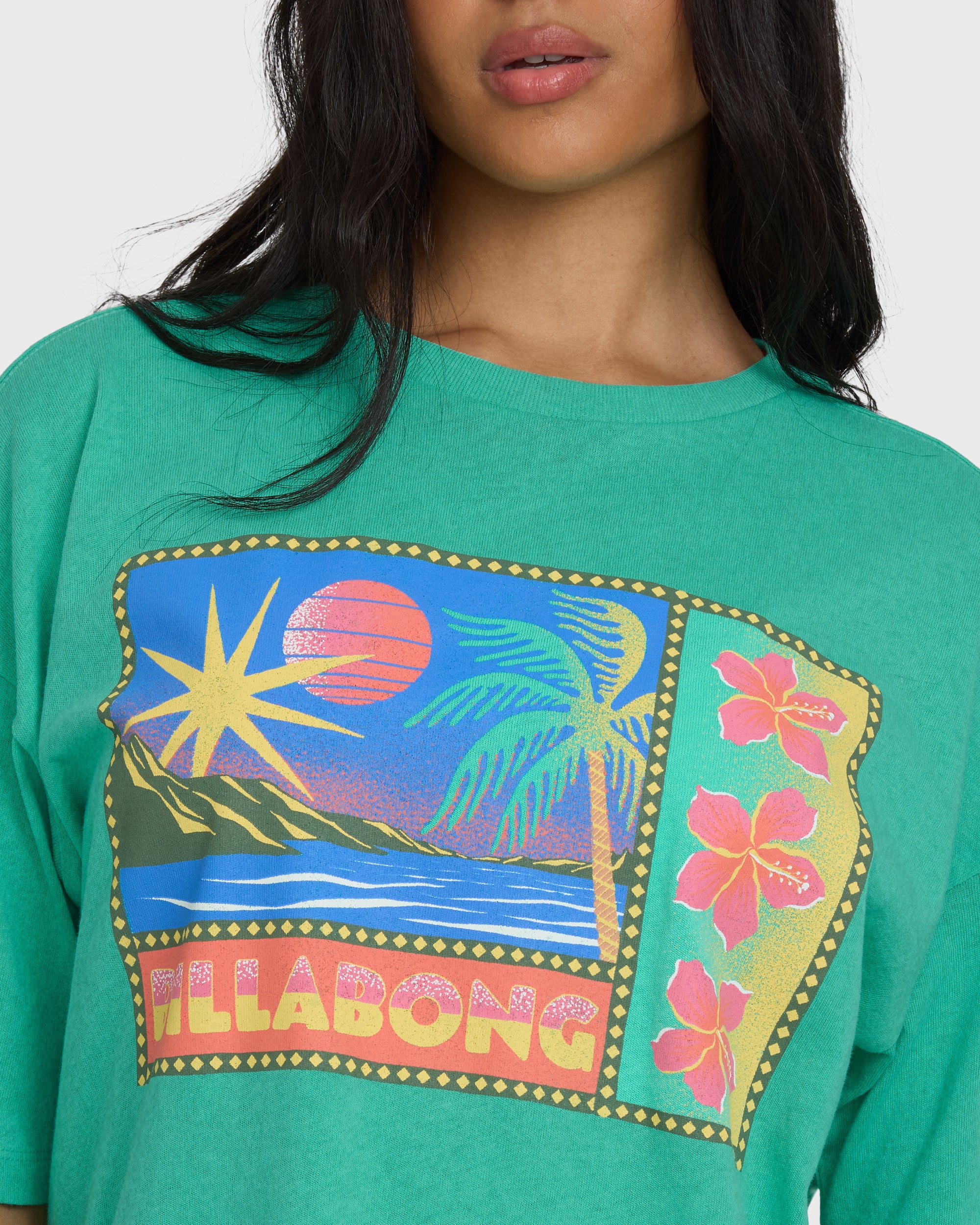 1021-summer-heat-short-sleeve-knit-graphic-t-shirt-green-tropics-5.jpg Summer Heat Short Sleeve Knit Graphic T-Shirt - Green Tropics
