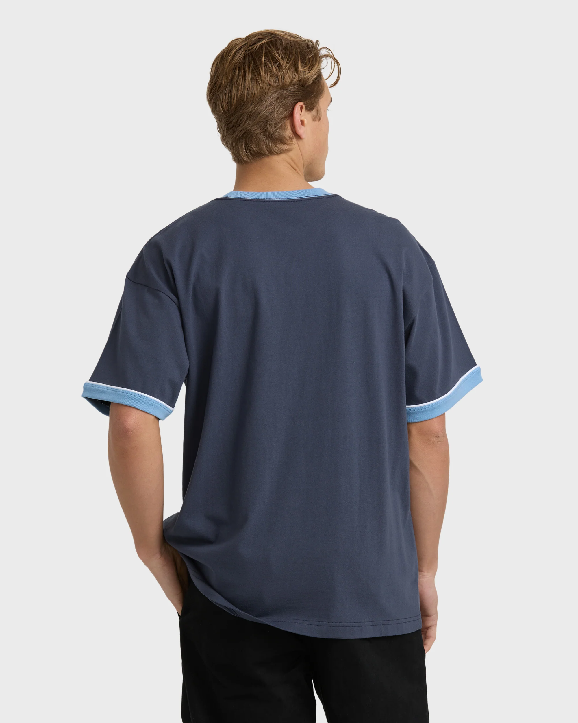Spec Ringer Short Sleeve T-Shirt - Vintage Navy