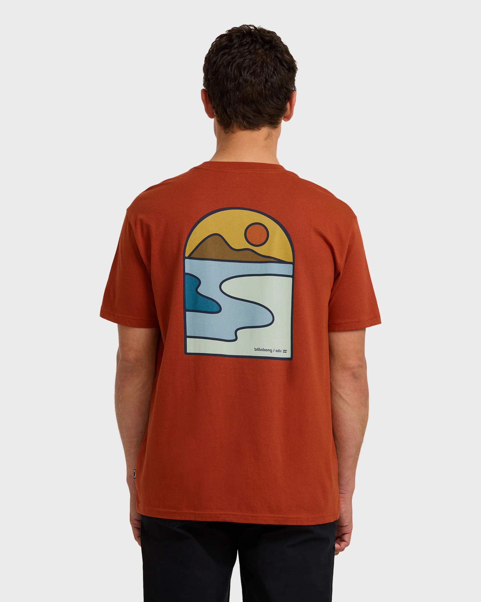 10417-a-div-sundown-short-sleeve-t-shirt-brick-1.webp A/Div Sundown Short Sleeve T-Shirt - Brick