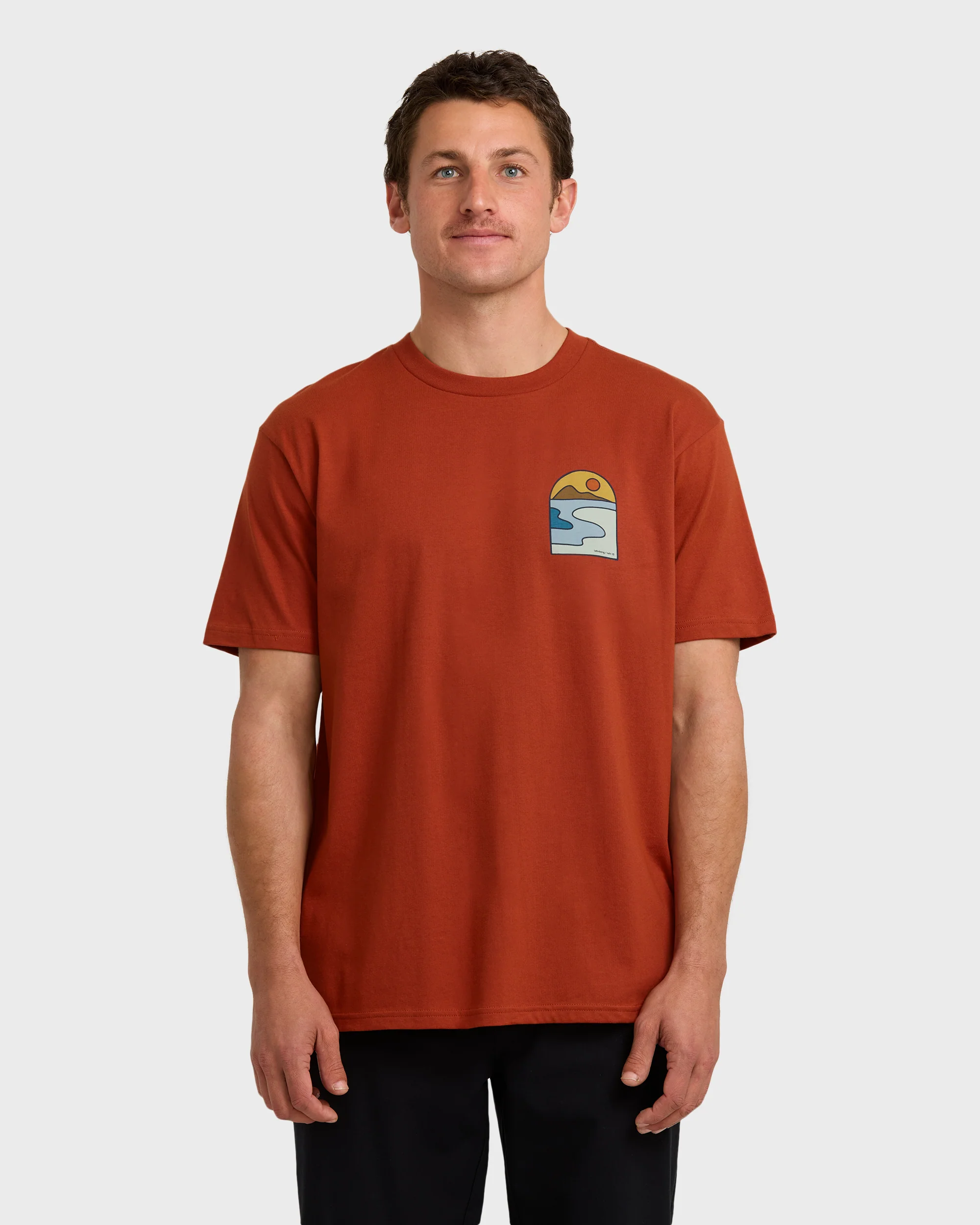 10417-a-div-sundown-short-sleeve-t-shirt-brick-2.webp A/Div Sundown Short Sleeve T-Shirt - Brick