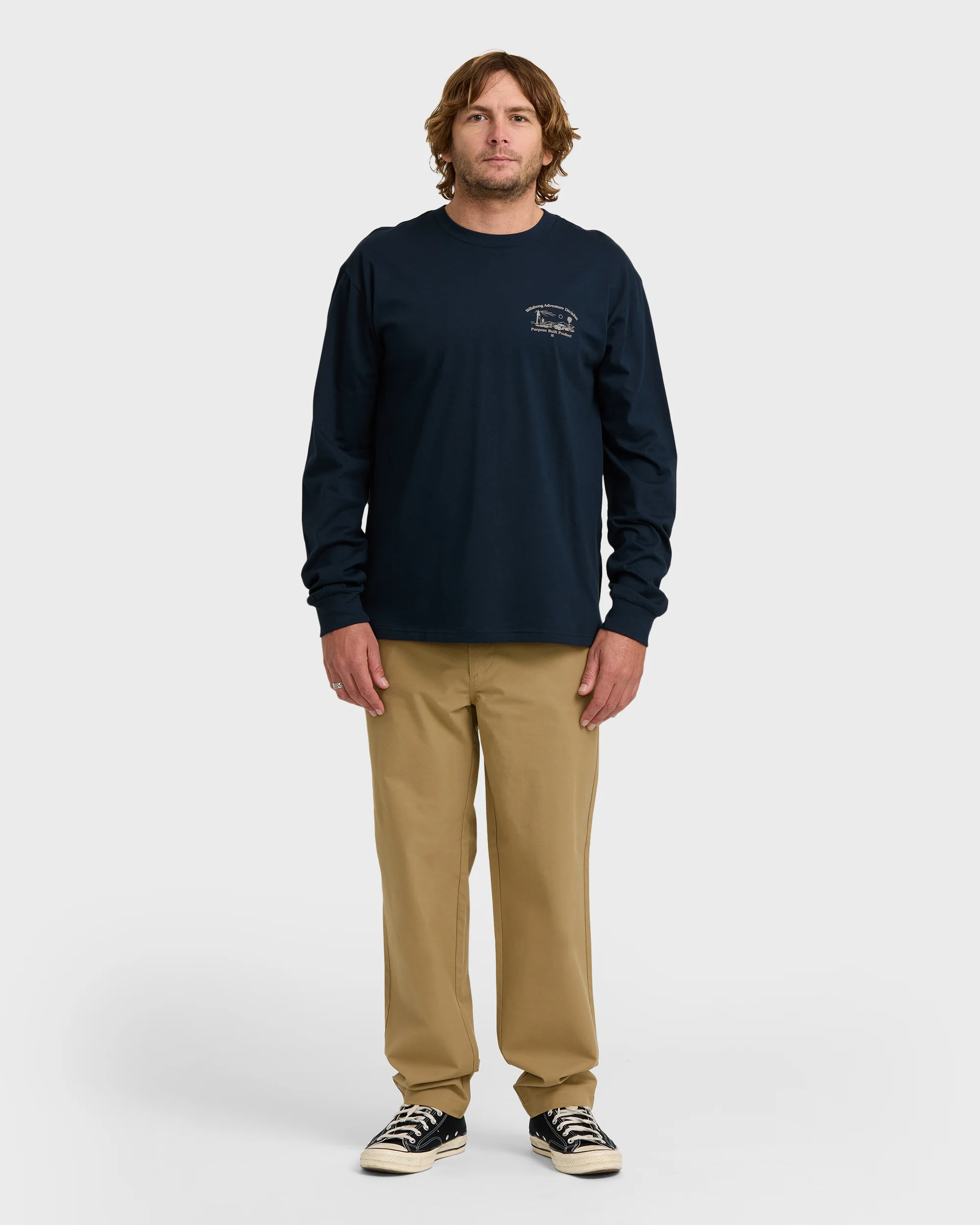 A/Div Scenic Route Long Sleeve T-Shirt - Navy