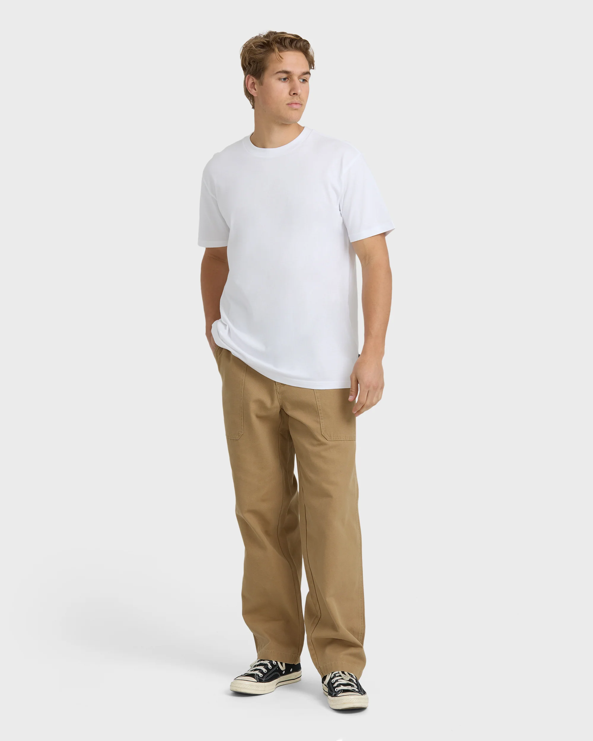 Stamped Garage Patch Pants - Gravel