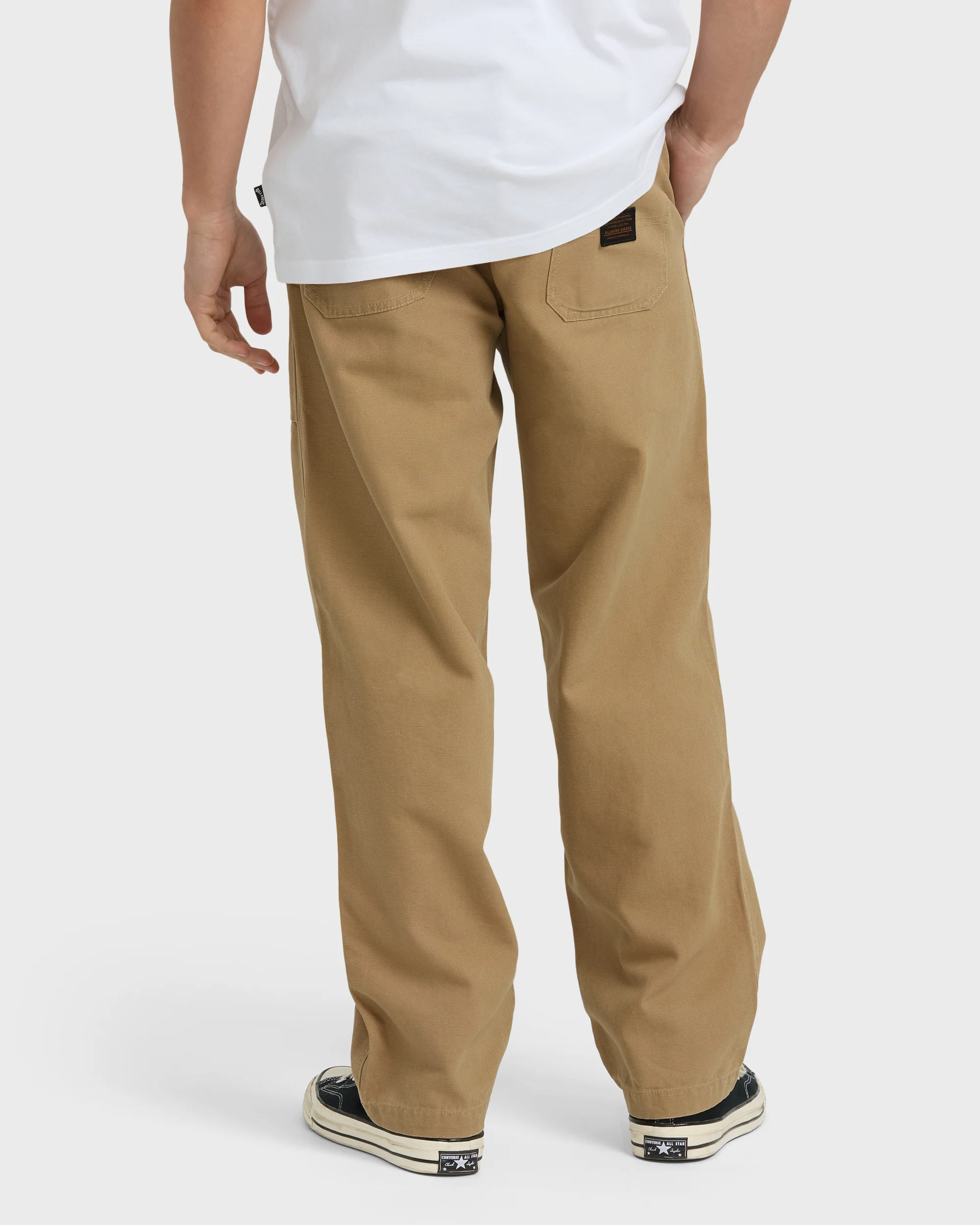Stamped Garage Patch Pants - Gravel