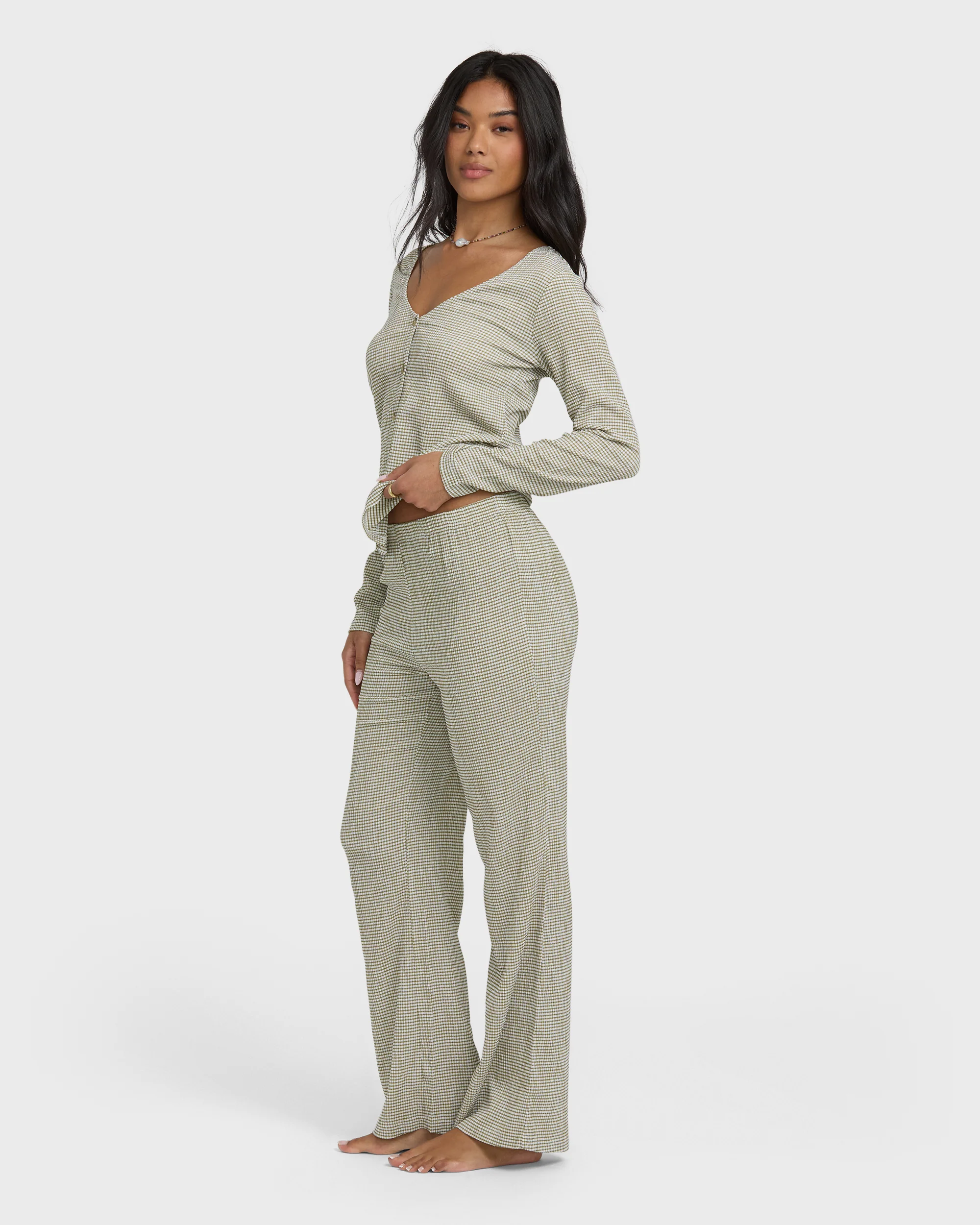 10588-hot-check-knitpants-martini-olive-5.webp Hot Check Knitpants - Martini Olive