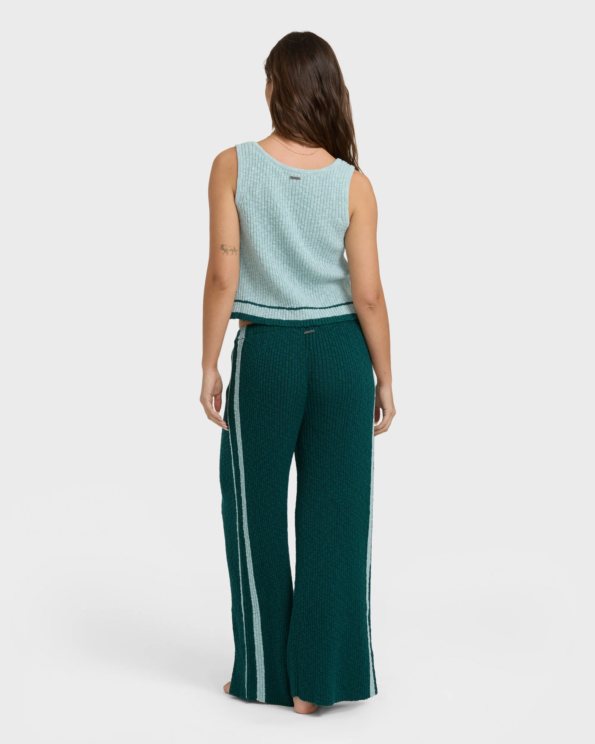 Summery Nights Sweaterpants - Spruce Green