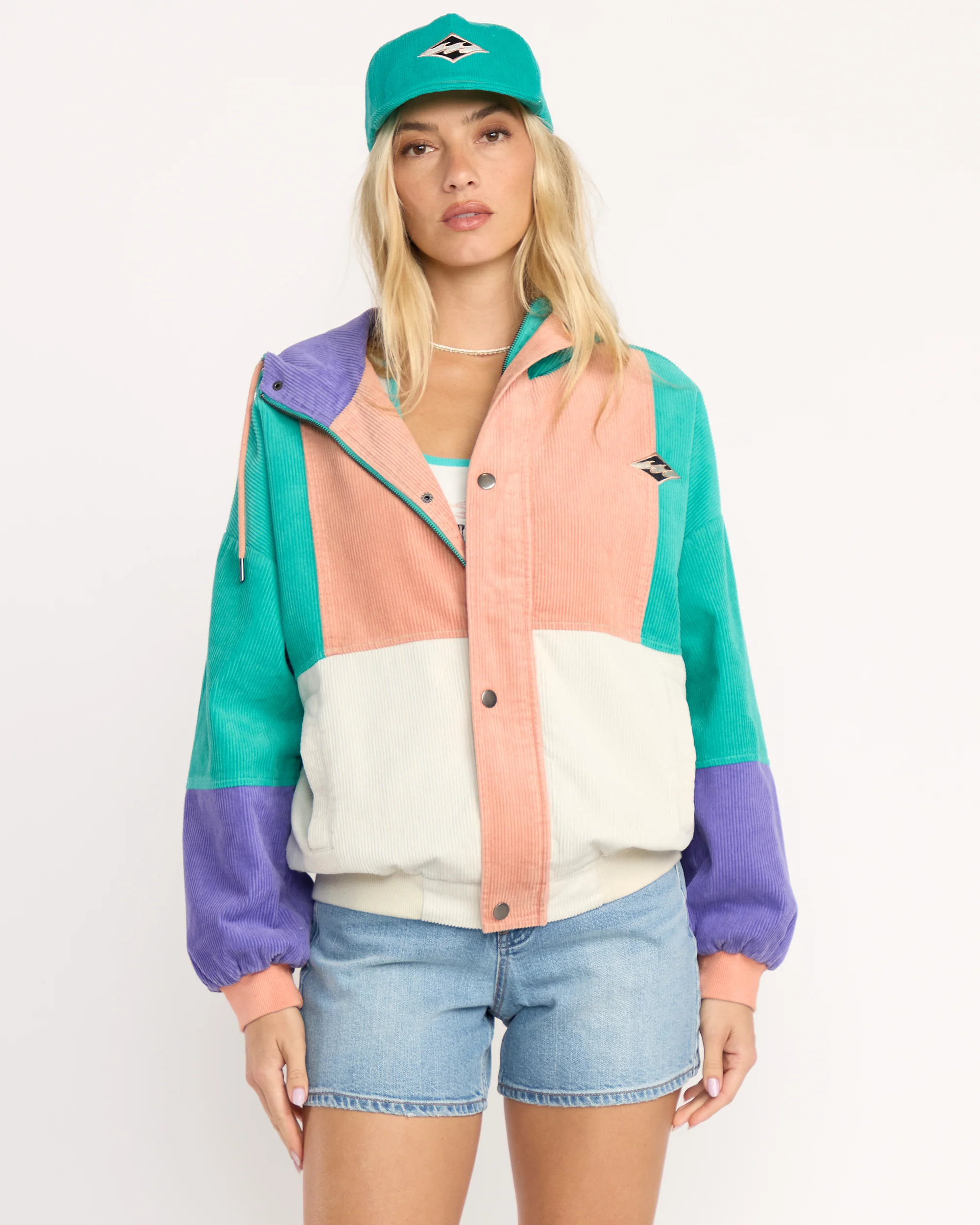 Set The Tone Jacket - Aqua Haze