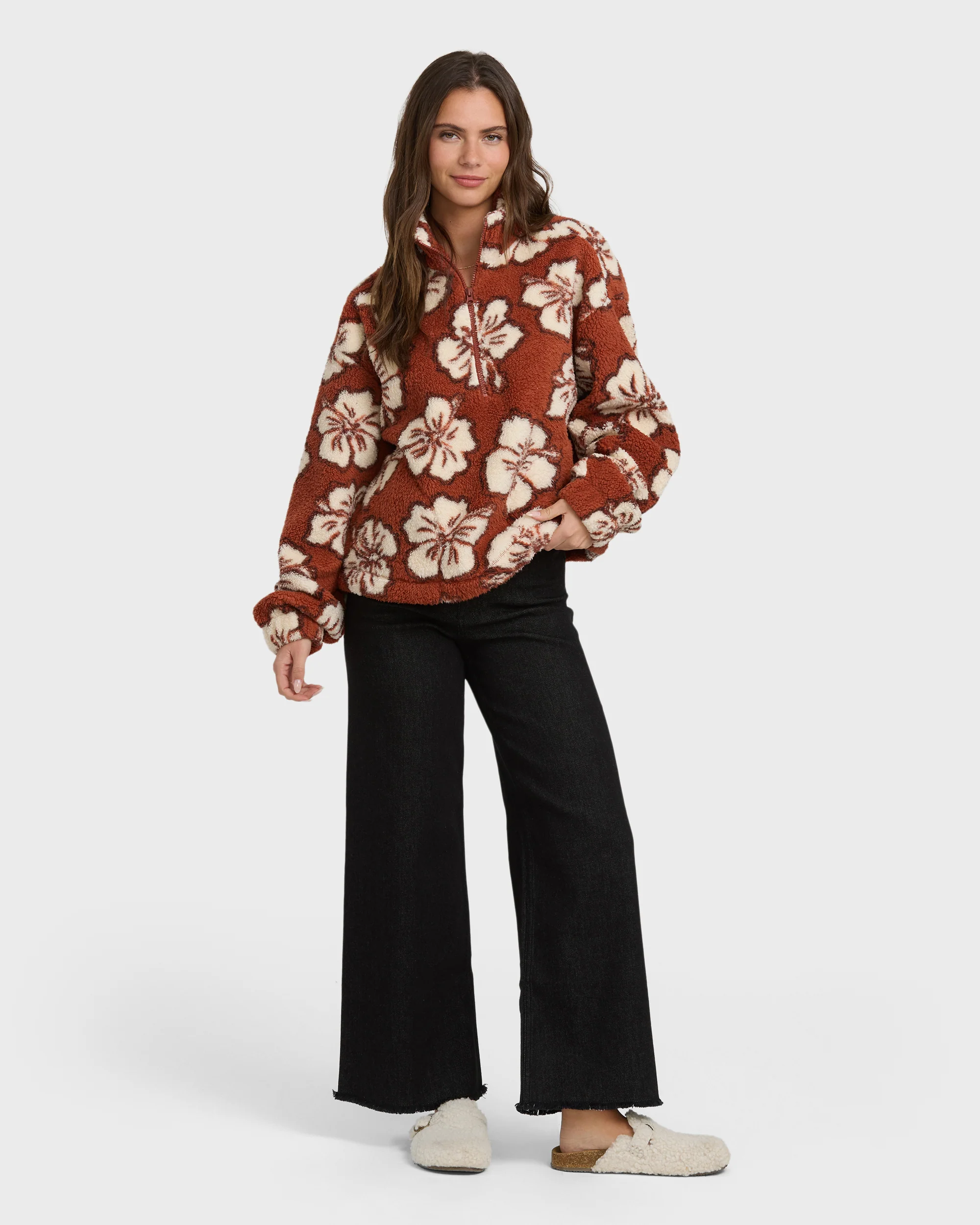 10682-all-the-time-sherpa-half-zip-sweatshirt-sedona-5.webp All The Time Sherpa Half Zip Sweatshirt - Sedona