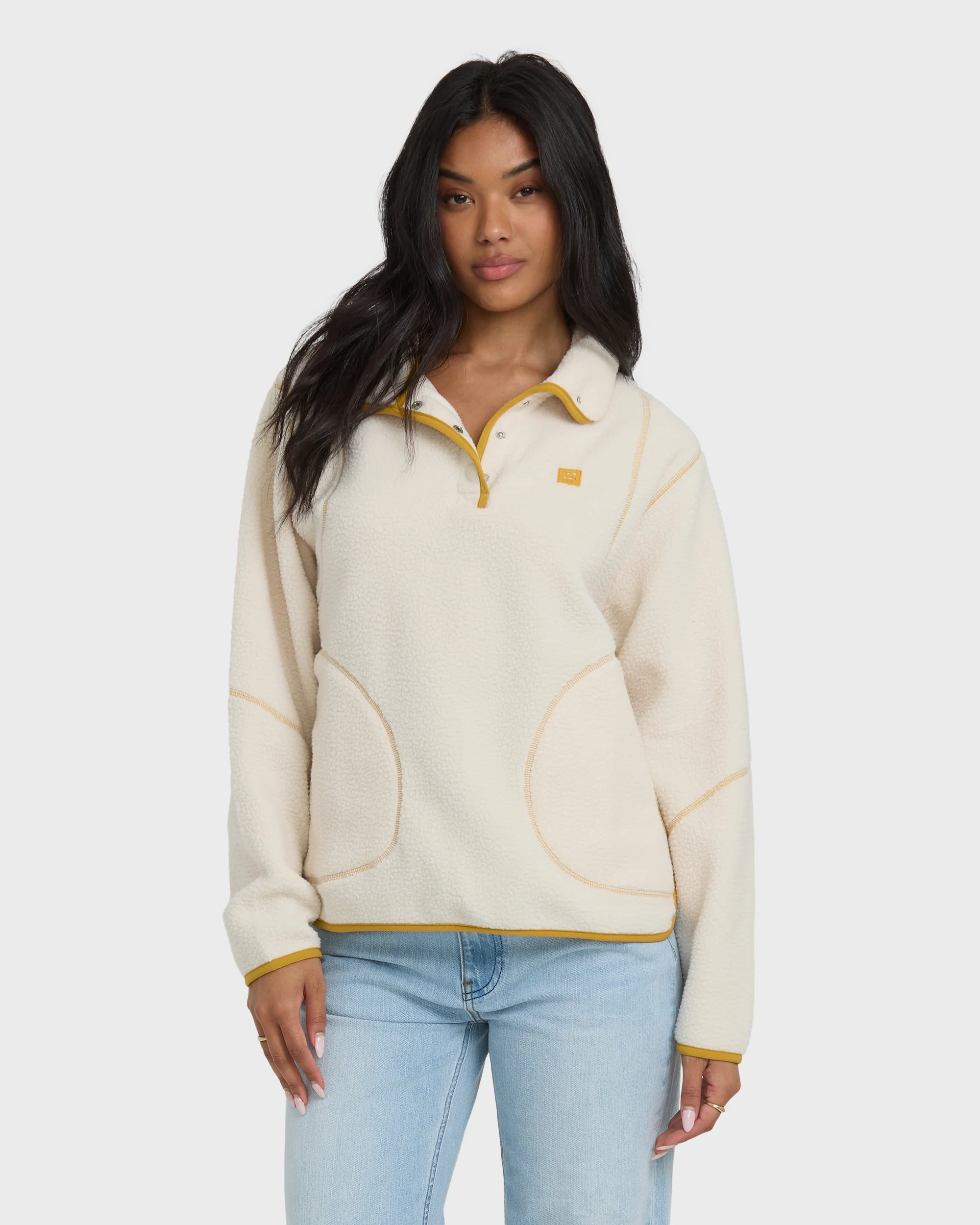 10710-streamer-half-snap-sherpa-fleece-pullover-whitecap-1.webp Streamer Half Snap Sherpa Fleece Pullover - Whitecap