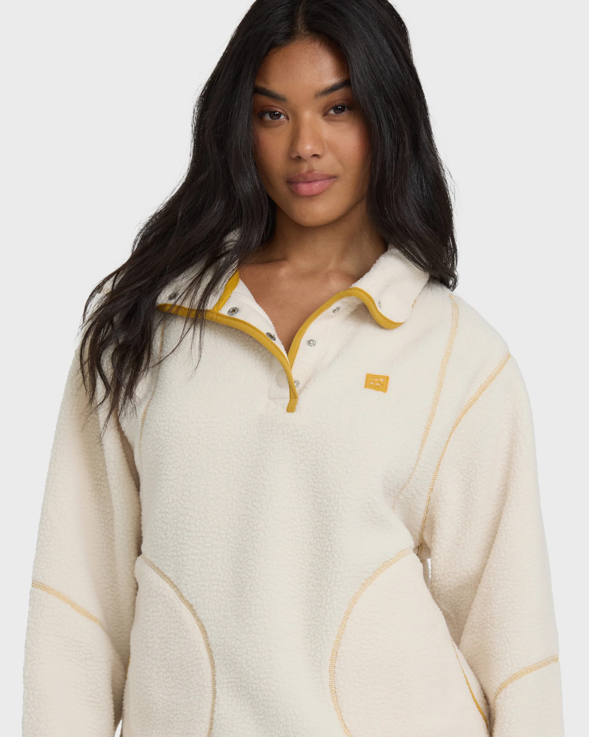 10710-streamer-half-snap-sherpa-fleece-pullover-whitecap-2.webp Streamer Half Snap Sherpa Fleece Pullover - Whitecap