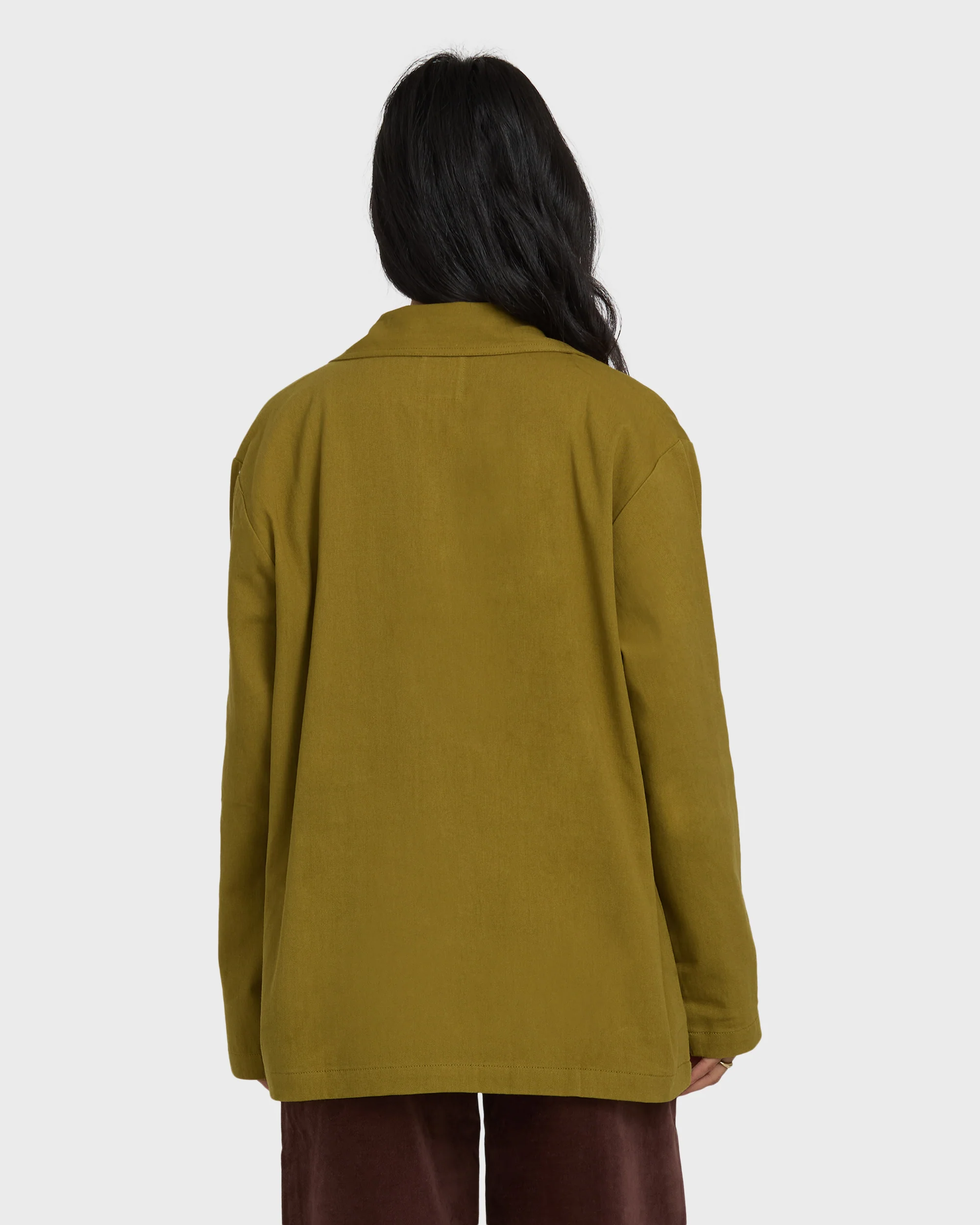 Floral Fields Shacket - Moss