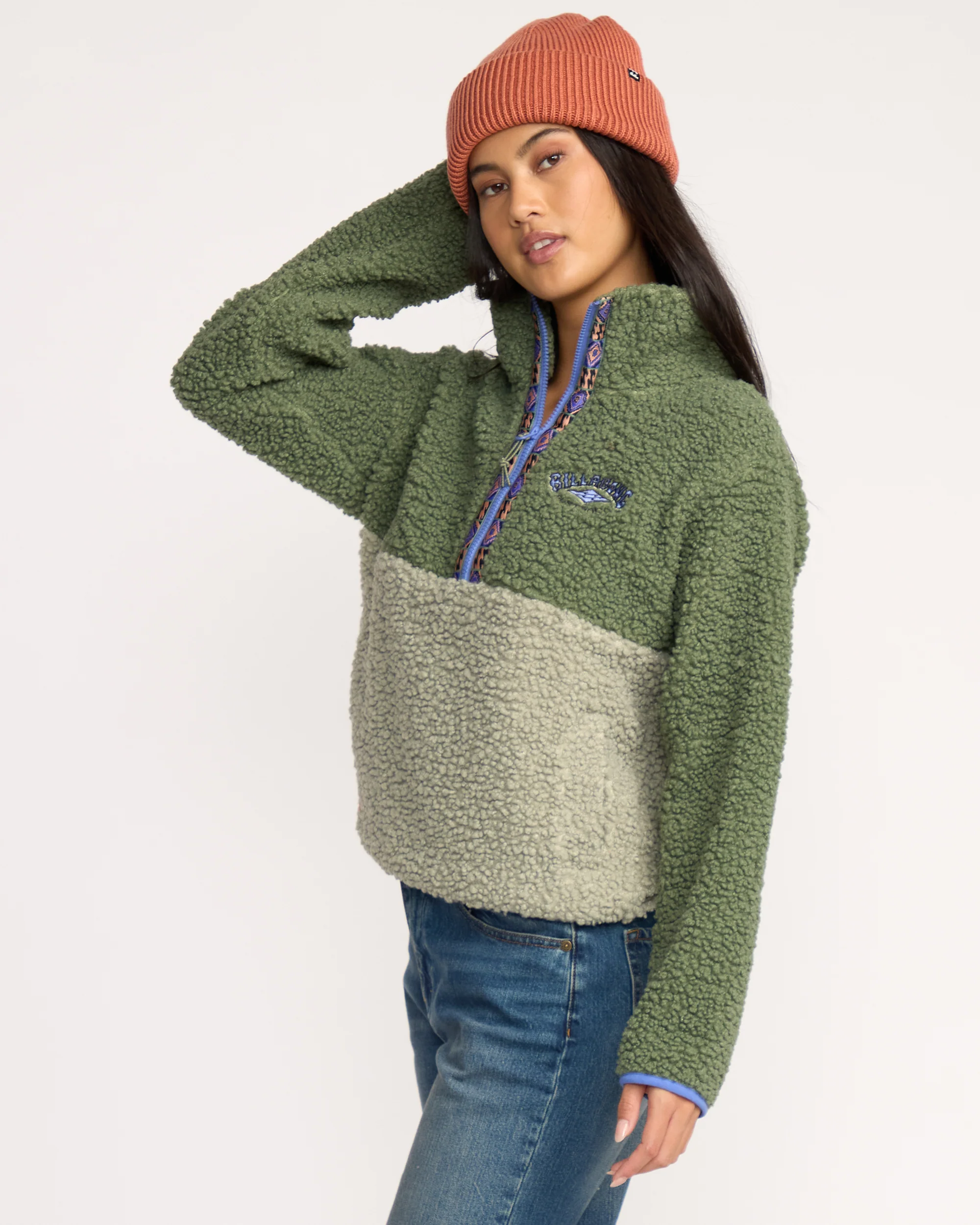A/Div Horizon Mock Neck Half Zip Sweatshirt - Treehugger