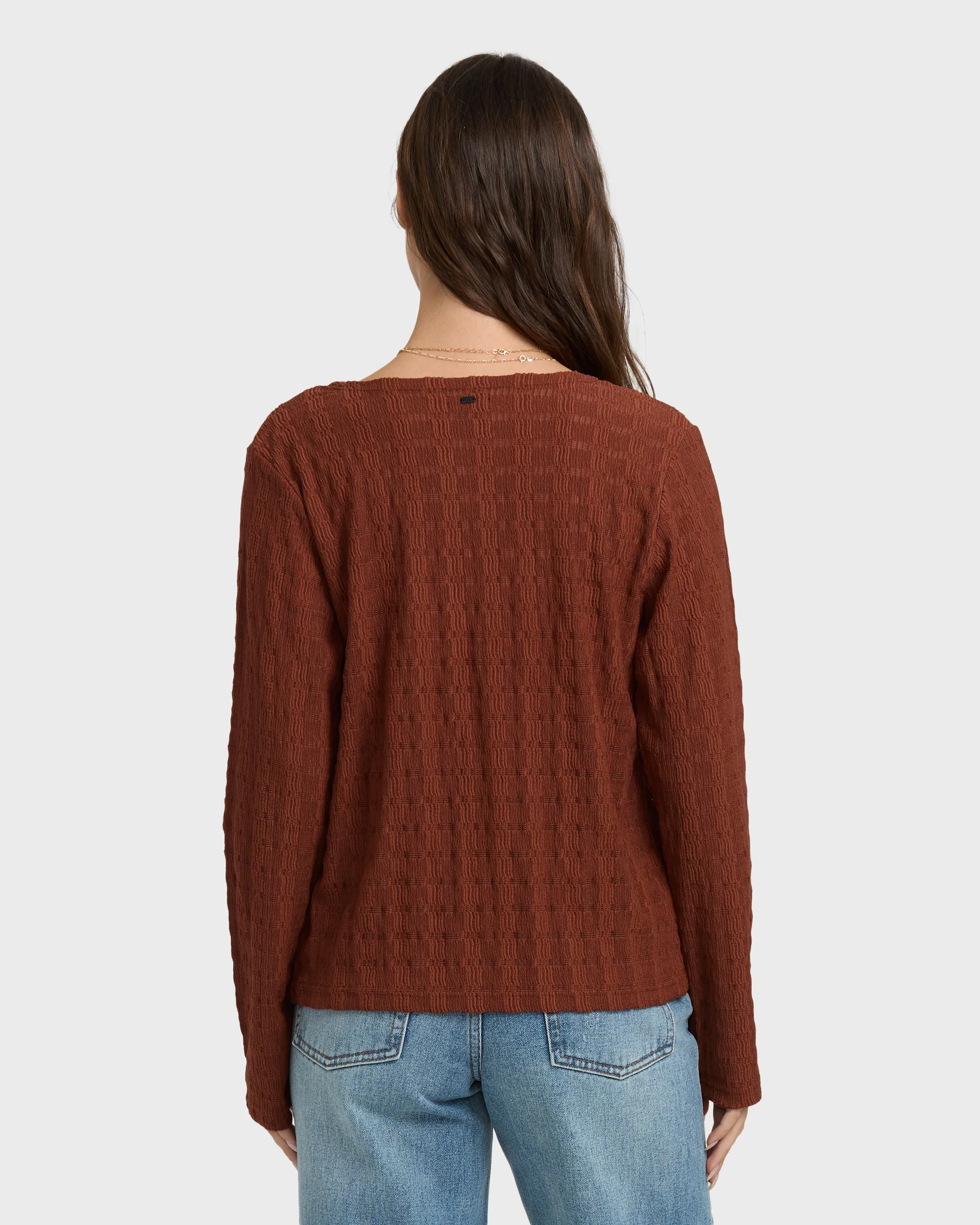 Havana Long Sleeve Knit Top - Cowhide