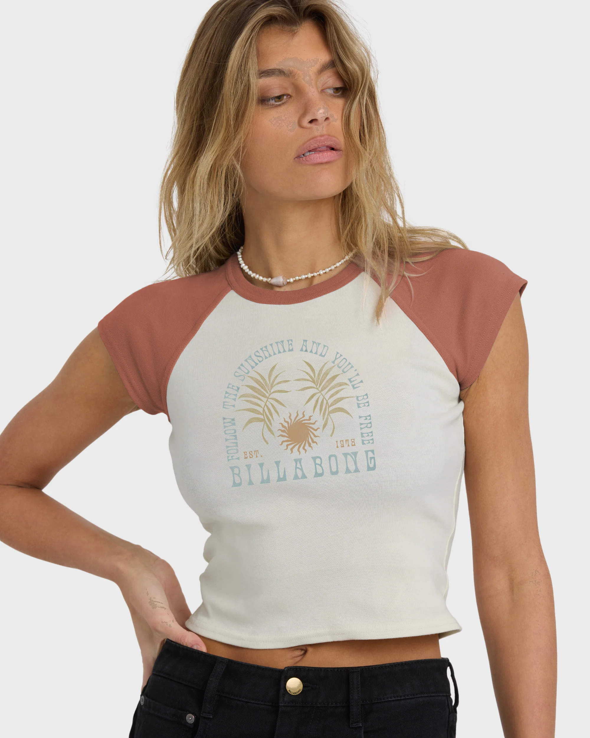 Forever Had Short Sleeve Raglan Tee - Sedona