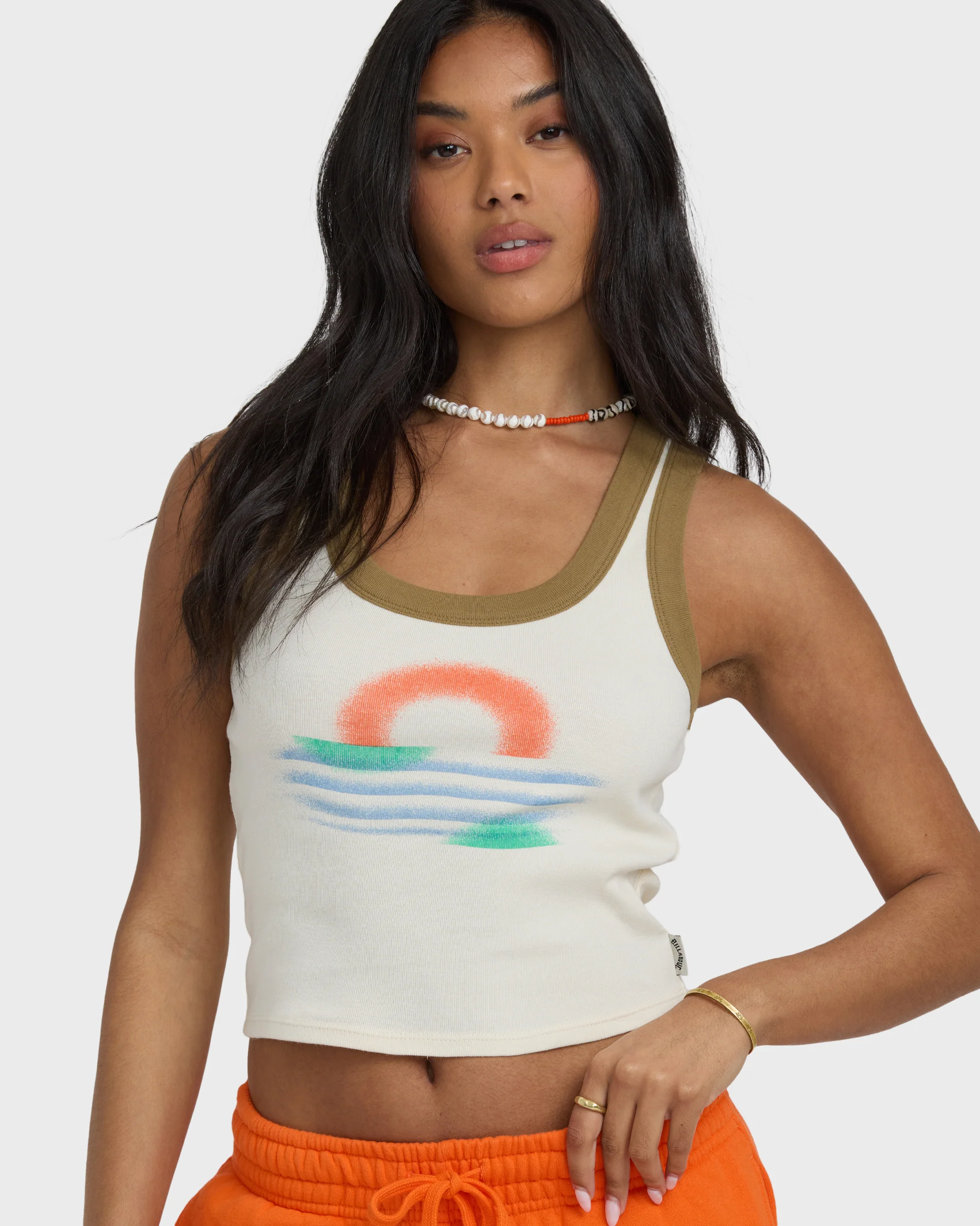 Schuyler Ringer Tank T-Shirt - Whitecap