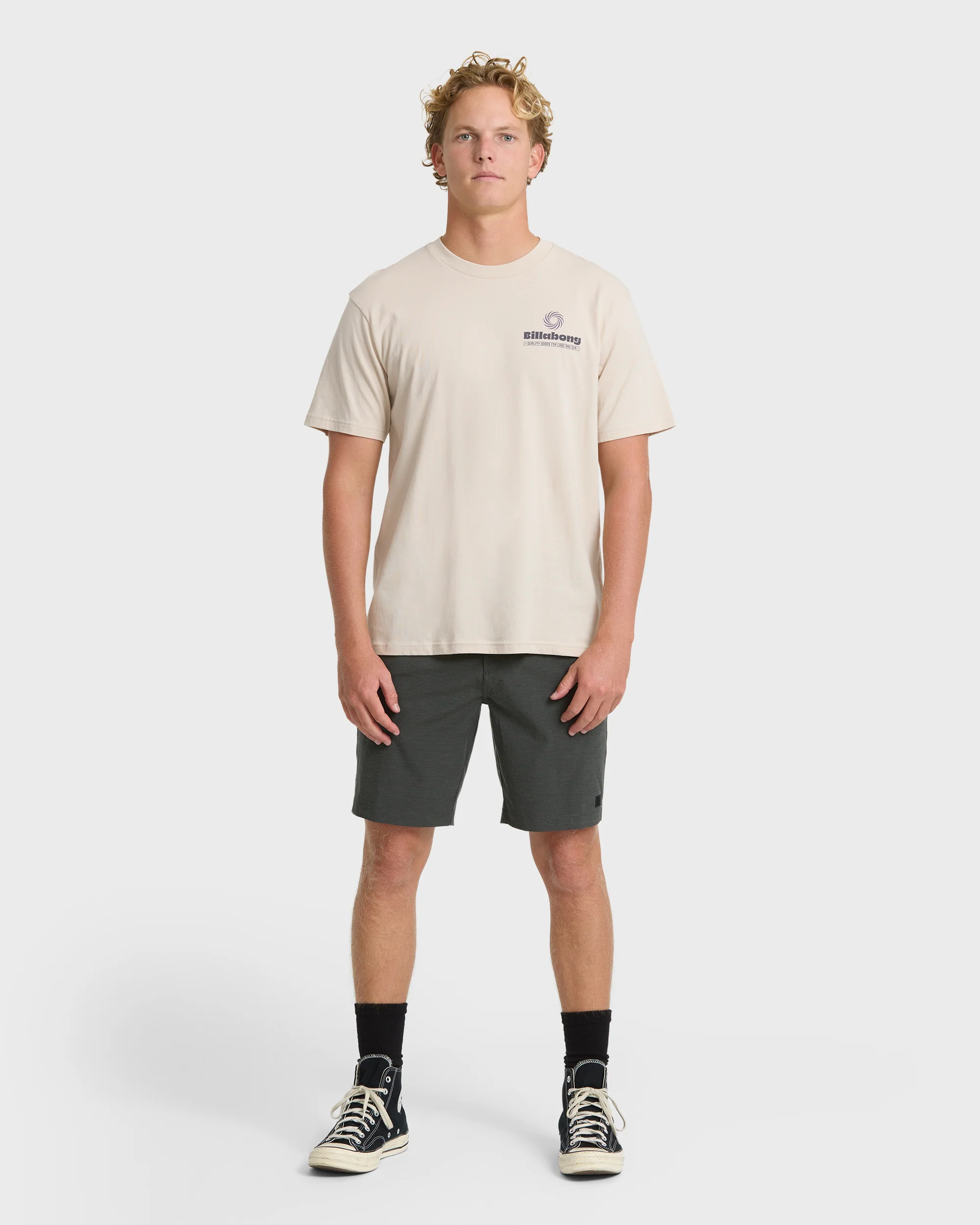 Single Fin Premium Short Sleeve T-Shirt - Oatmeal