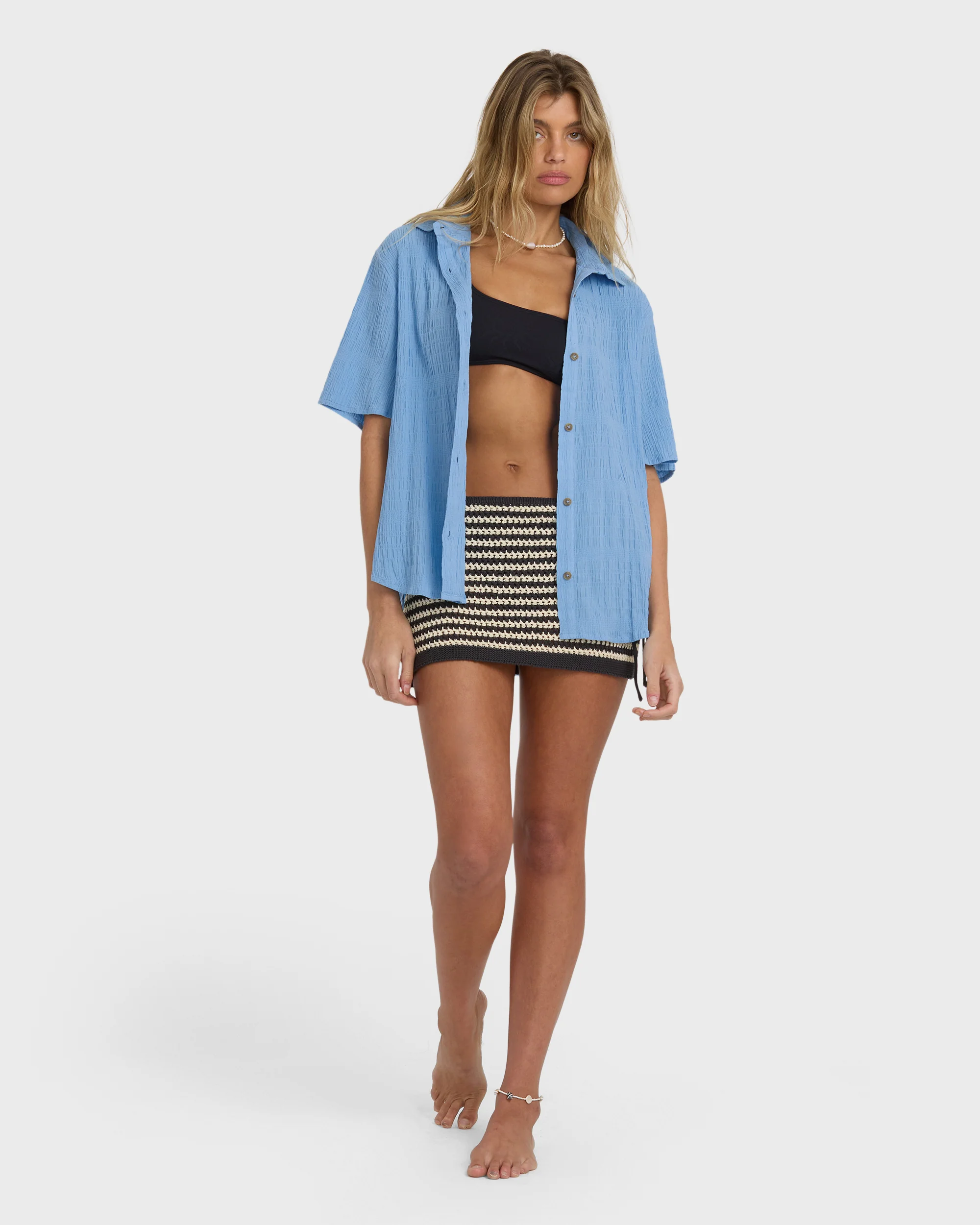 10889-laura-short-sleeve-shirt-blue-drift-4.webp Laura Short Sleeve Shirt - Blue Drift