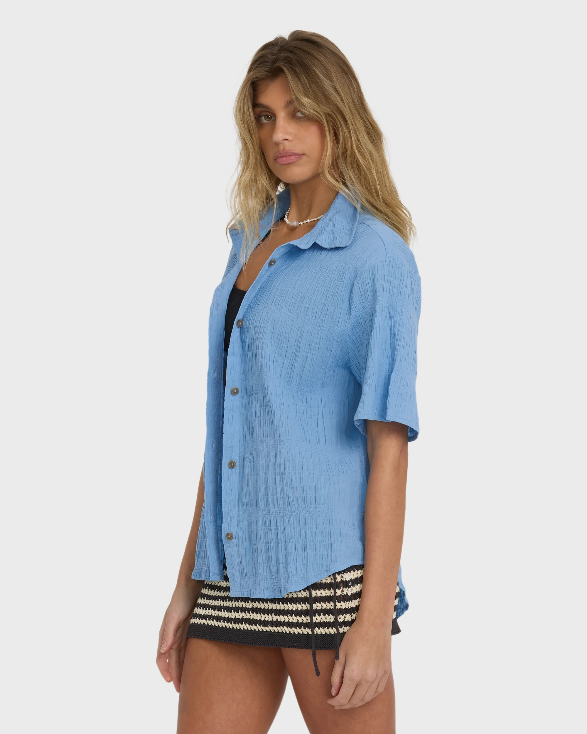 10889-laura-short-sleeve-shirt-blue-drift-5.webp Laura Short Sleeve Shirt - Blue Drift