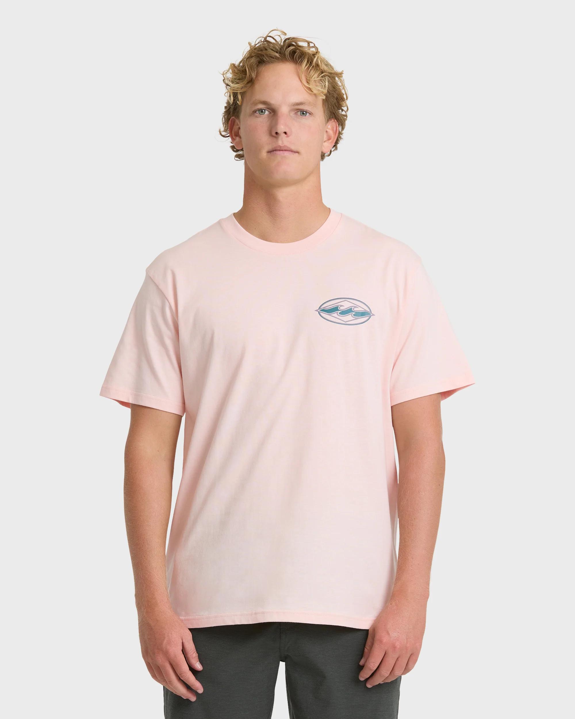 Rotor Diamond Premium Short Sleeve Graphic T-Shirt - Light Pink