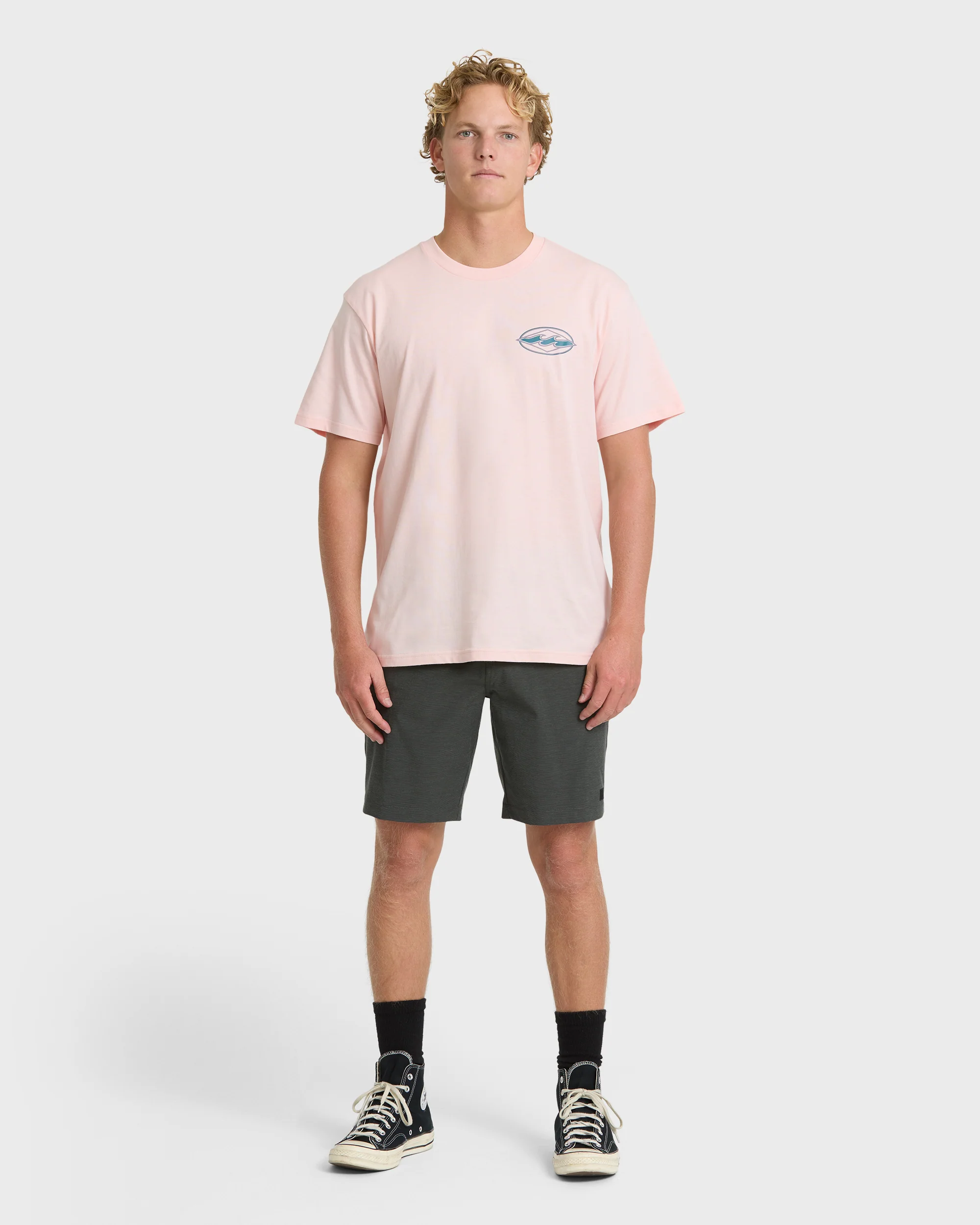 Rotor Diamond Premium Short Sleeve Graphic T-Shirt - Light Pink