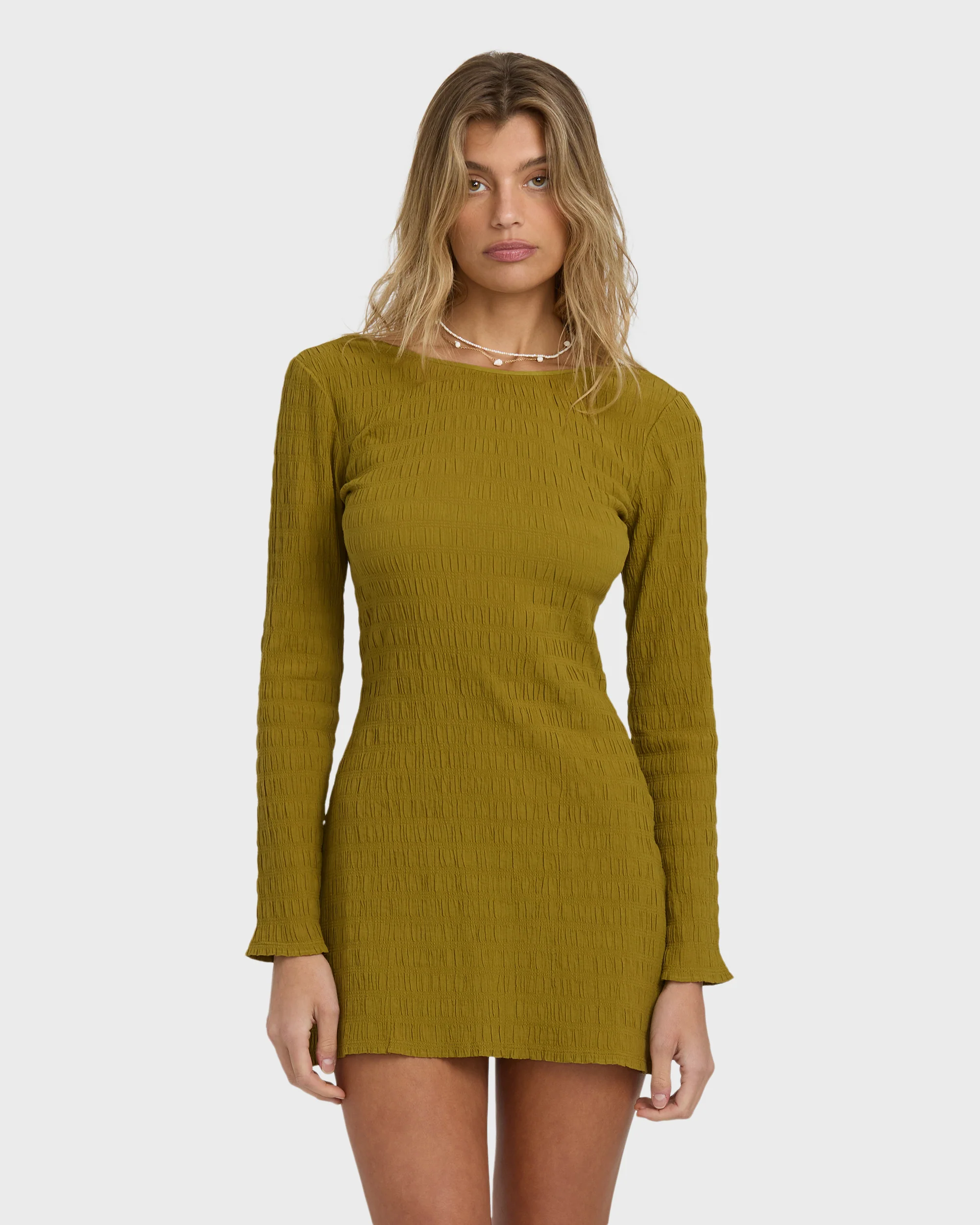 11079-dream-life-mini-dress-moss-1.webp Dream Life Mini Dress - Moss