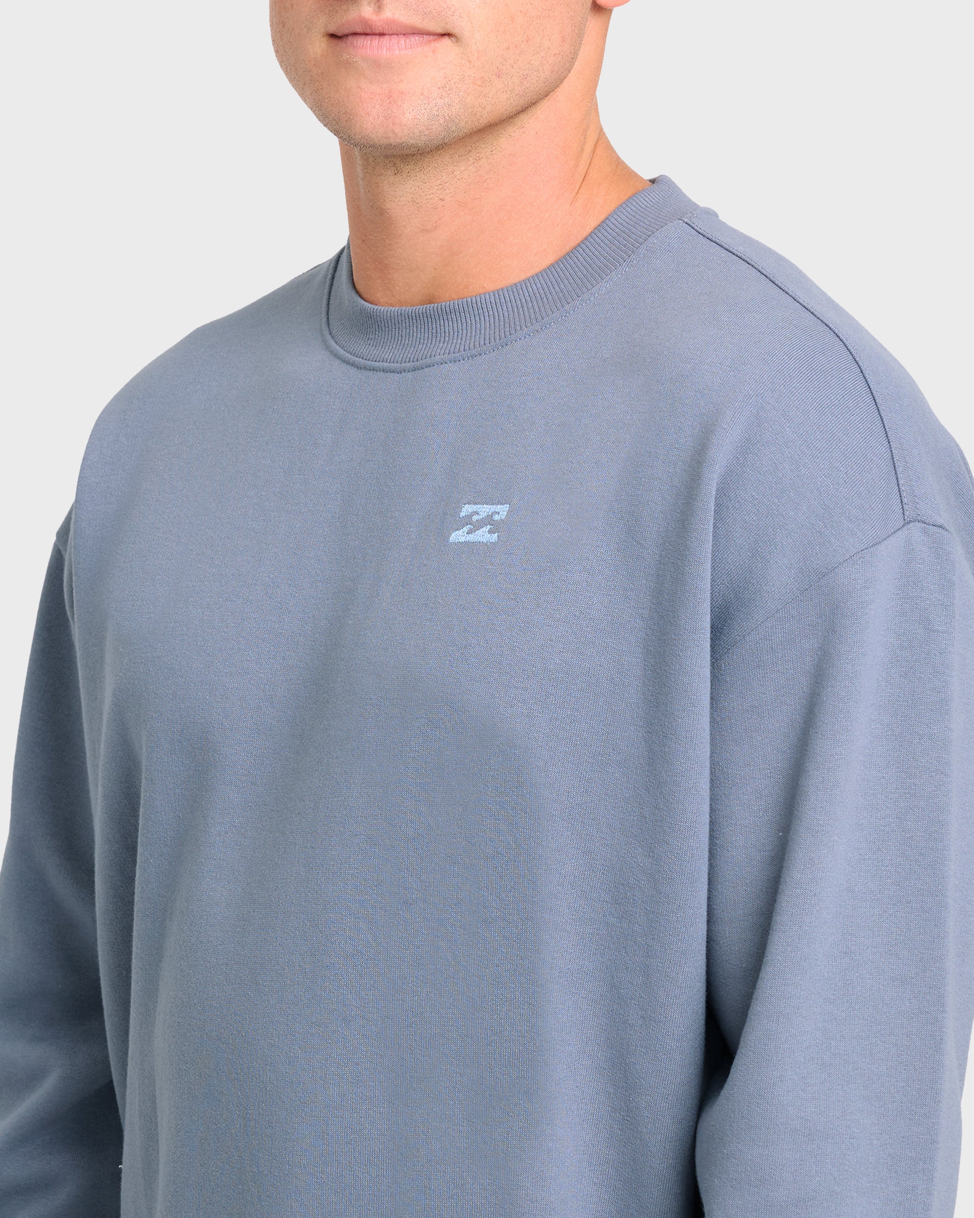 11109-rhodes-crewneck-sweatshirt-denim-chambray-5.jpg Rhodes Crewneck Sweatshirt - Denim Chambray