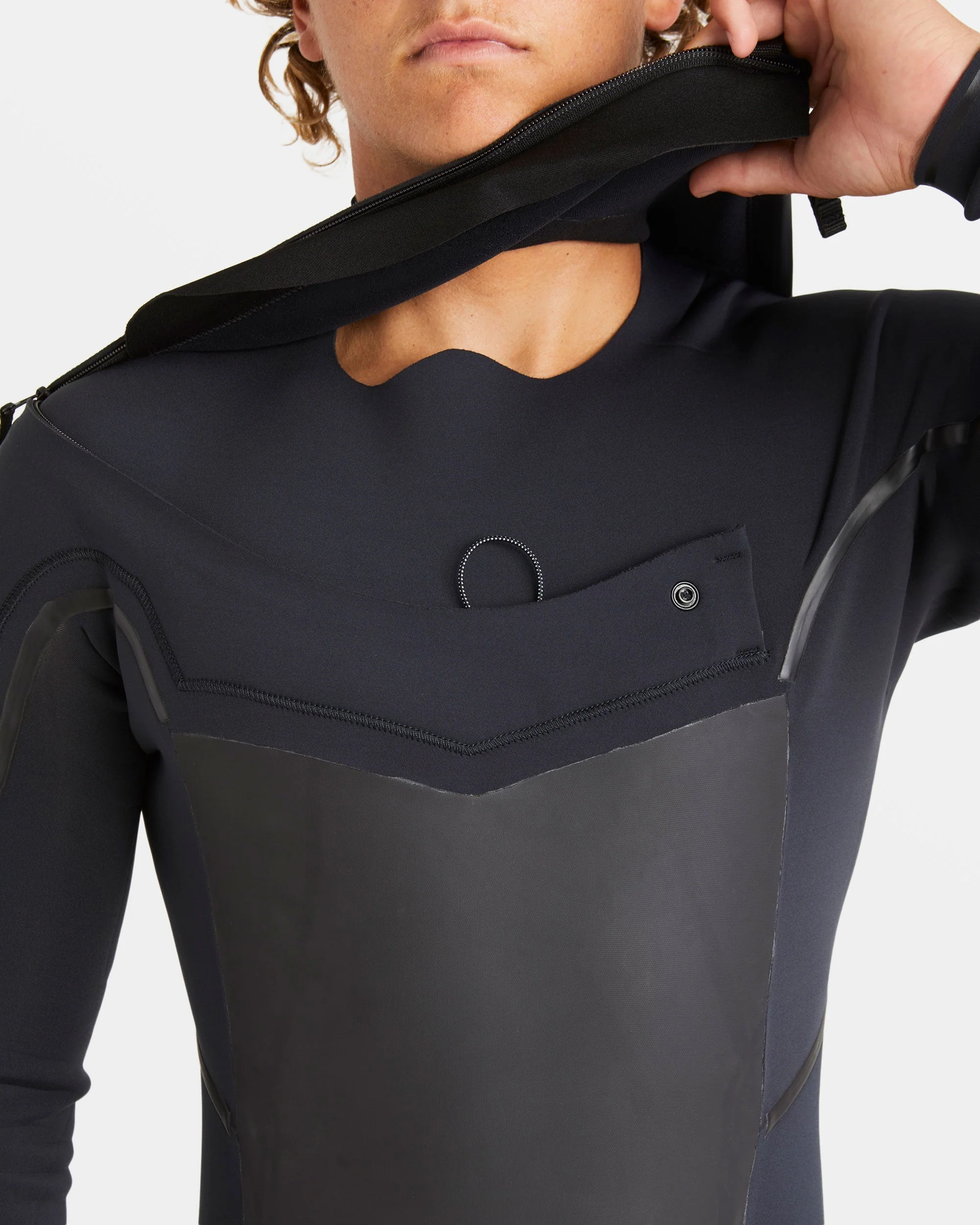 3/2mm Absolute Natural+ Upcycler Liquid Seal Chest Zip Wetsuit - Black