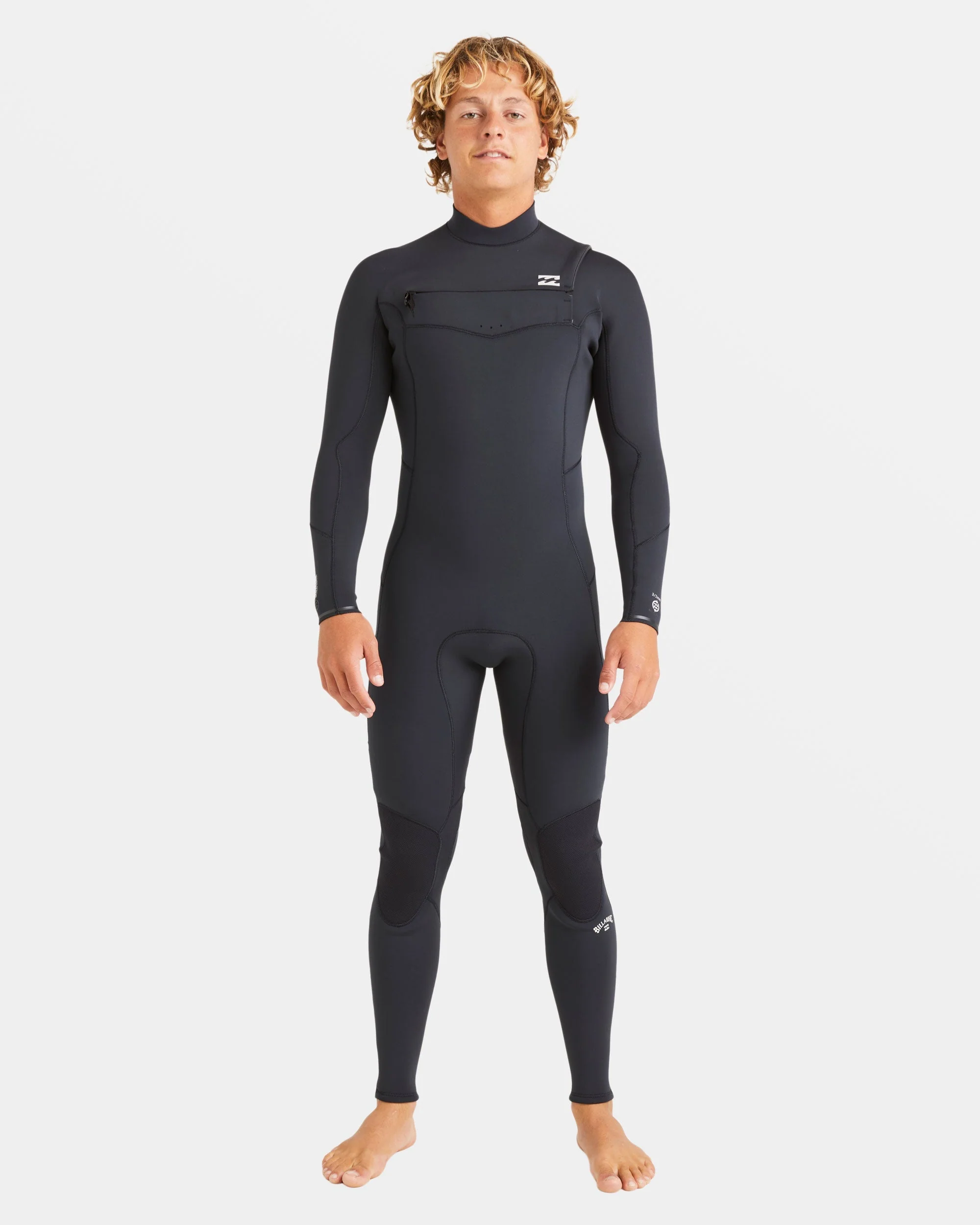4/3mm Absolute Natural Upcycler GBS Chest Zip Wetsuit - Black