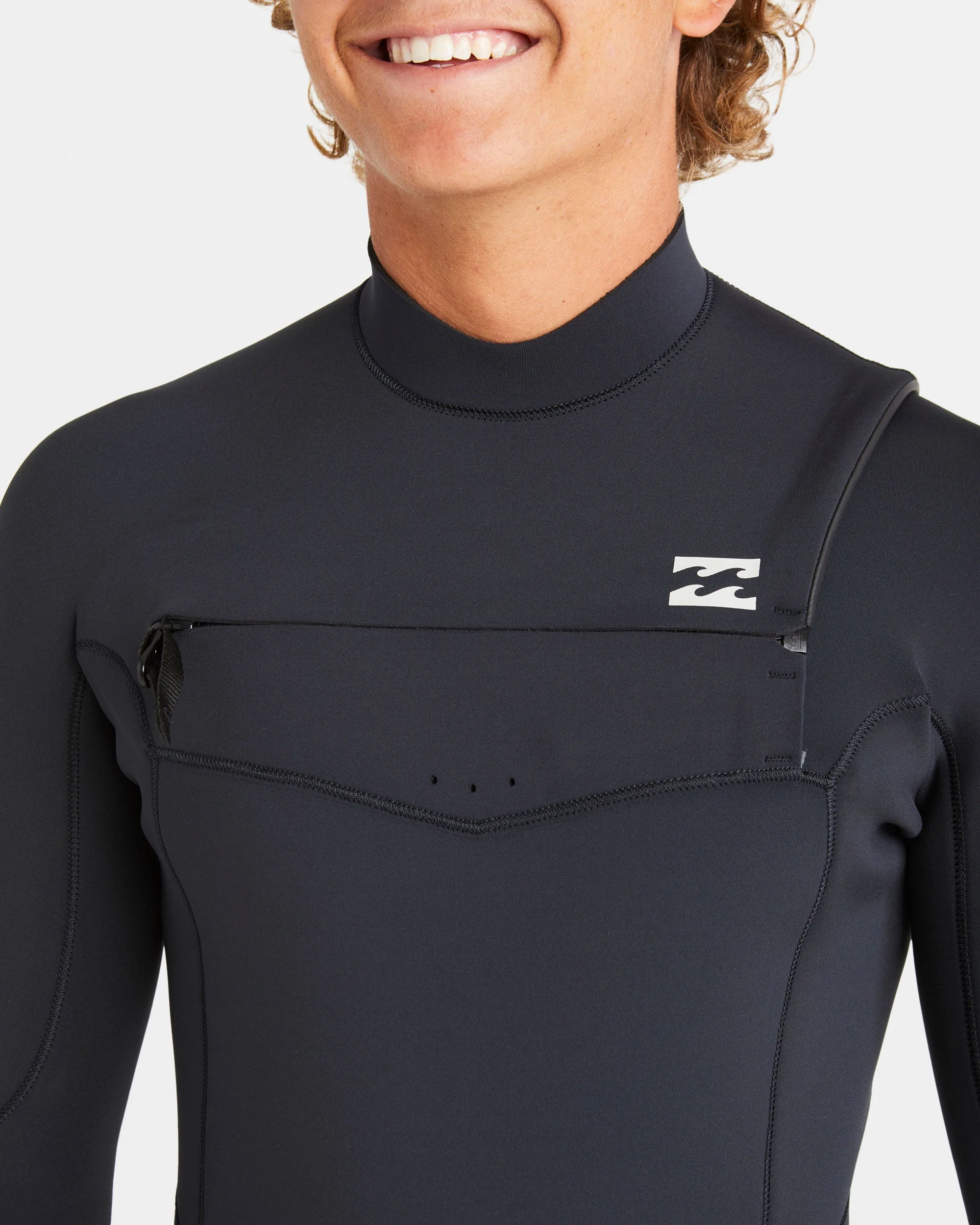 3/2mm Absolute Natural Upcycler GBS Chest Zip Wetsuit - Black