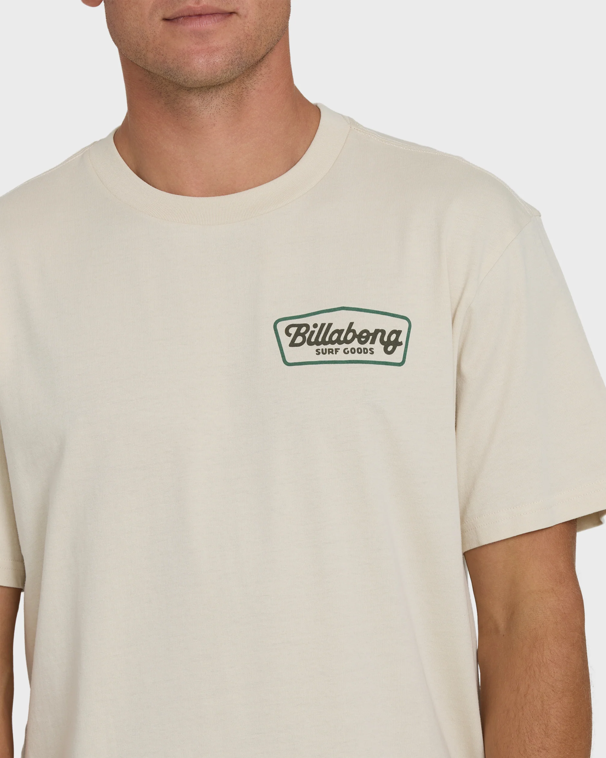 Off Duty Premium Short Sleeve Knit T-Shirt - Oatmeal