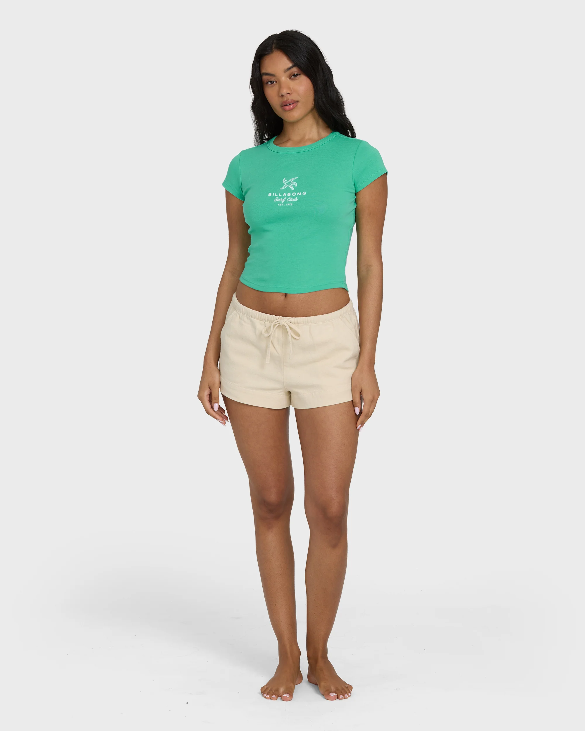 Summer Icons Short Sleeve Knit T-Shirt - Green Tropics