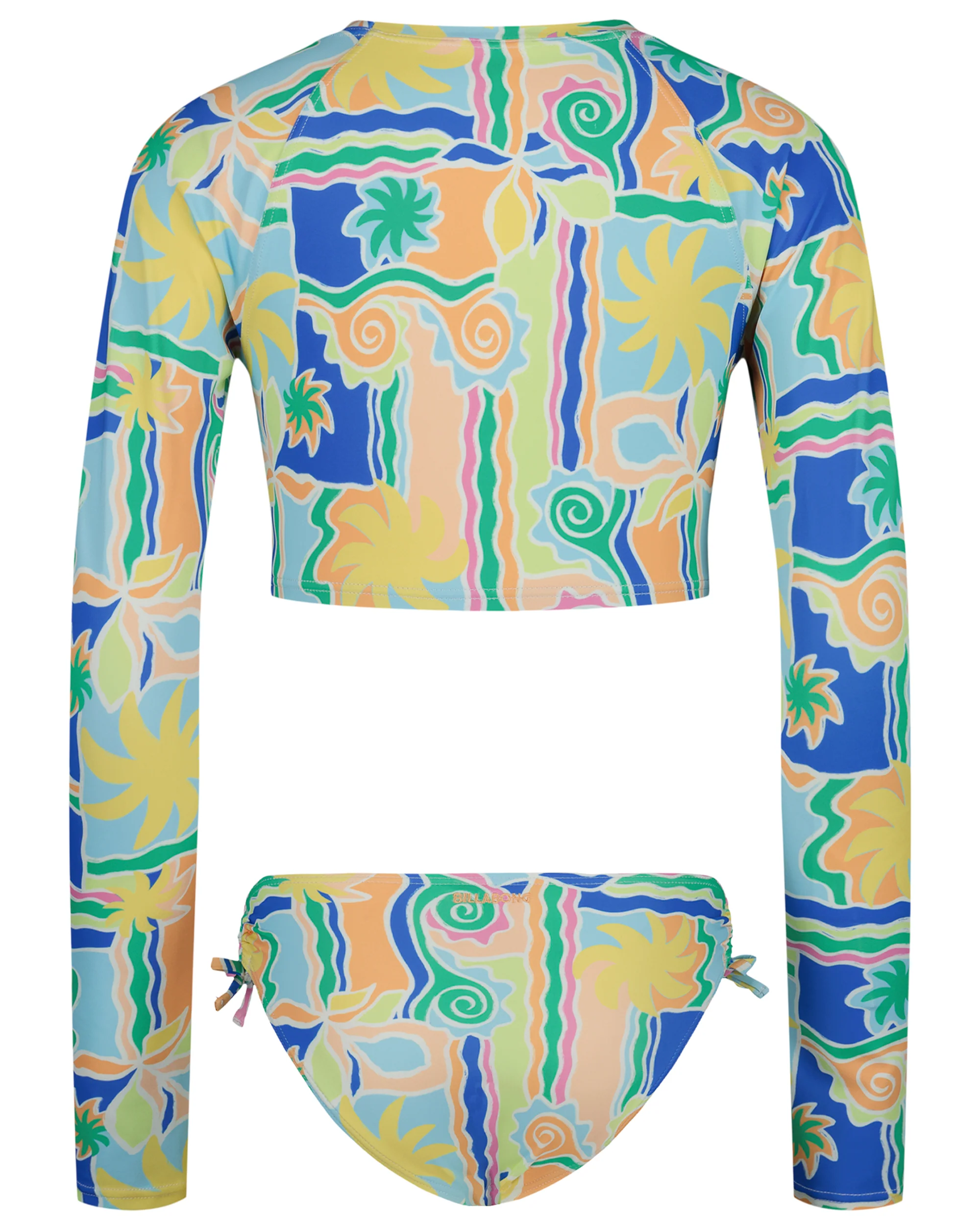 Girls Sol Playa Crop Rashguard Swimsuit Set