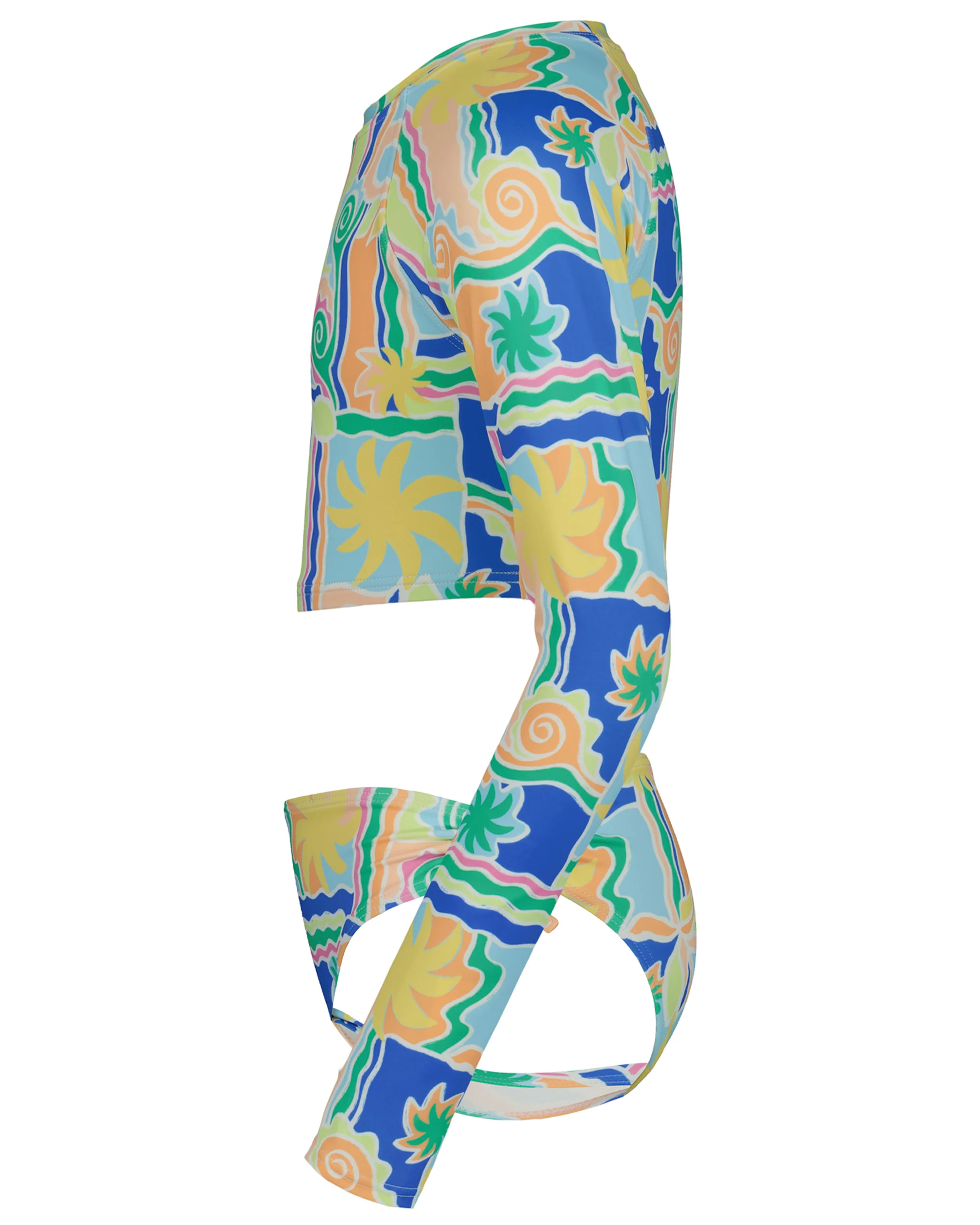 Girls Sol Playa Crop Rashguard Swimsuit Set