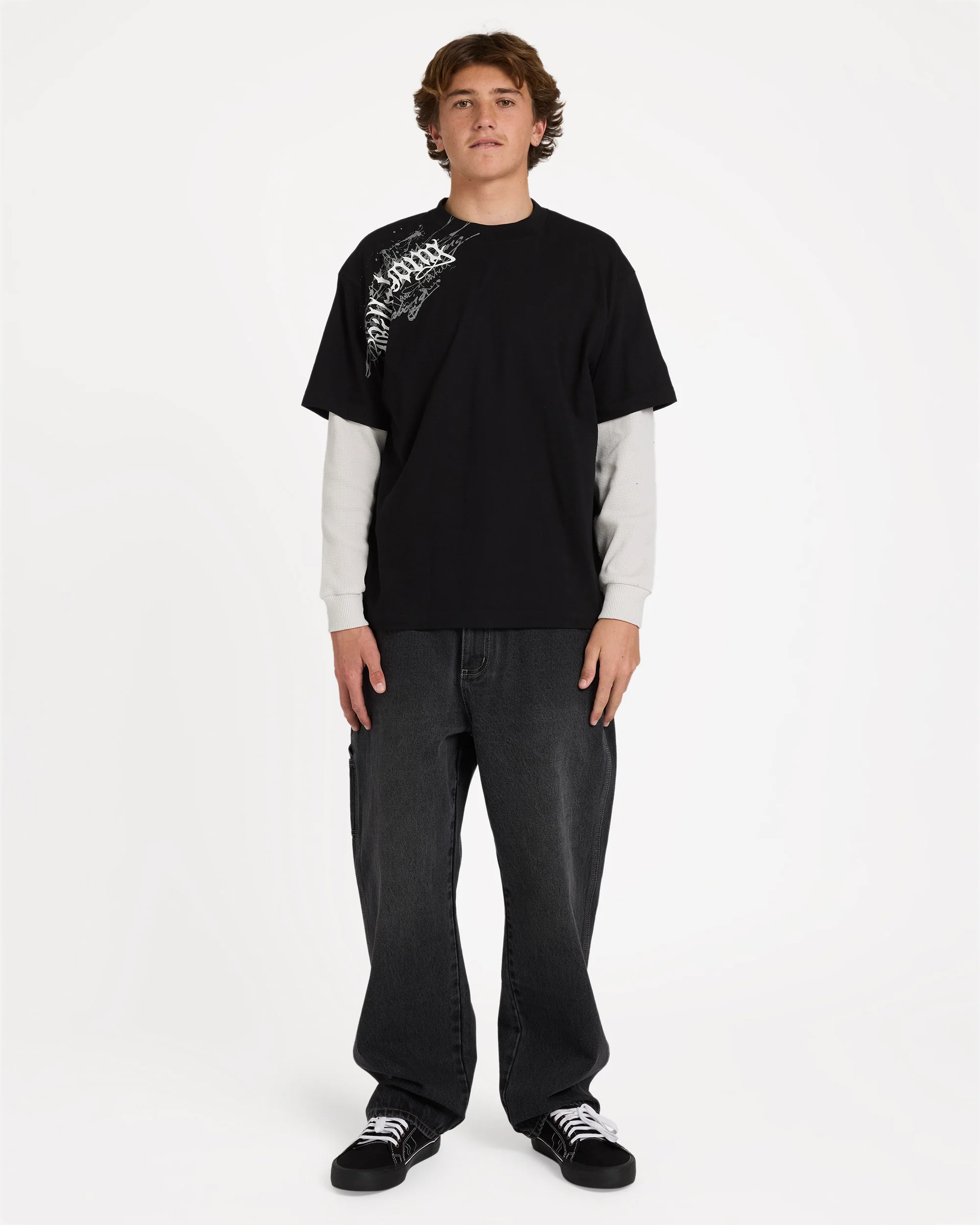 Immortal Blast Short Sleeve Knit T-Shirt - Black