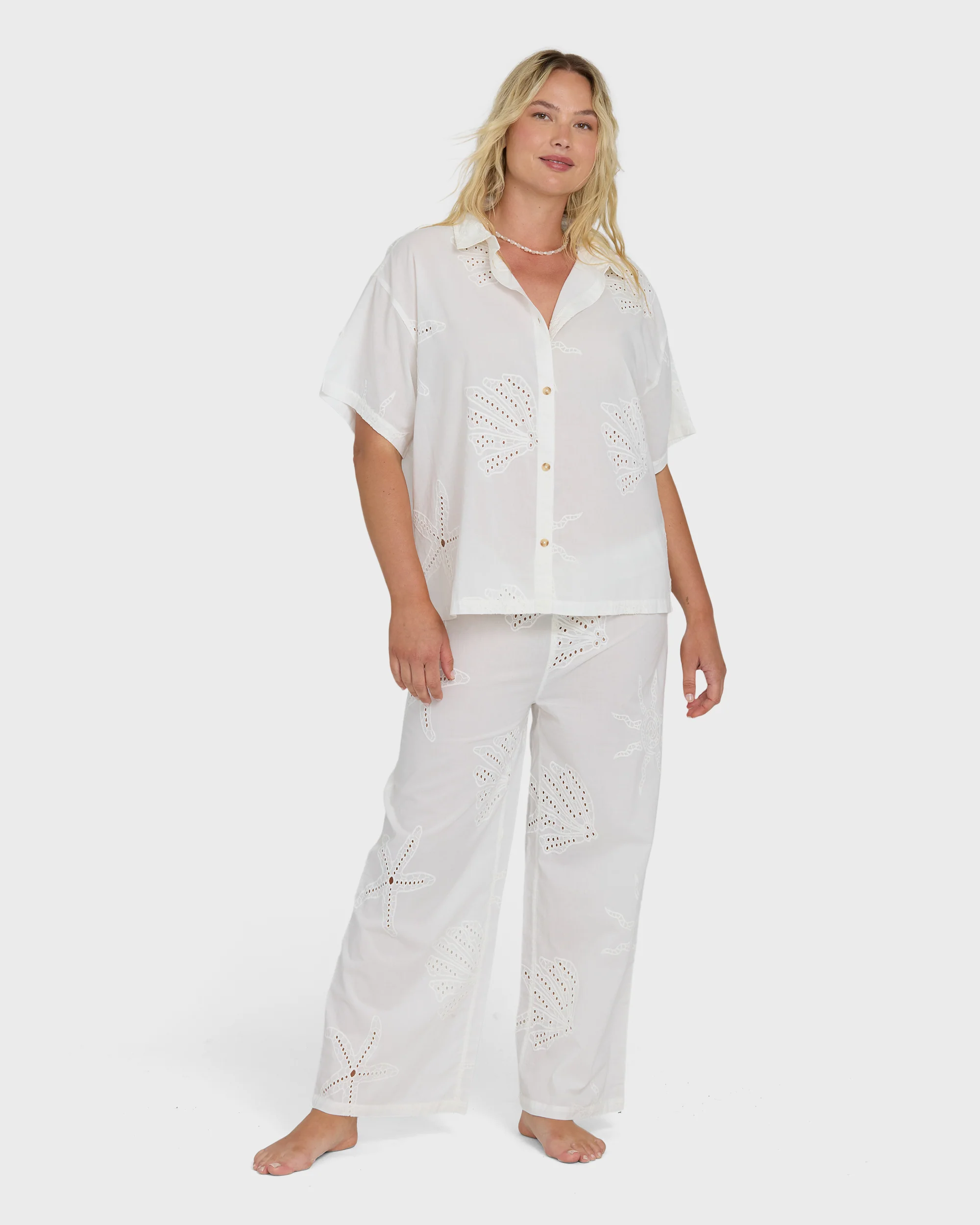 Beach Livin Pants - Salt Crystal