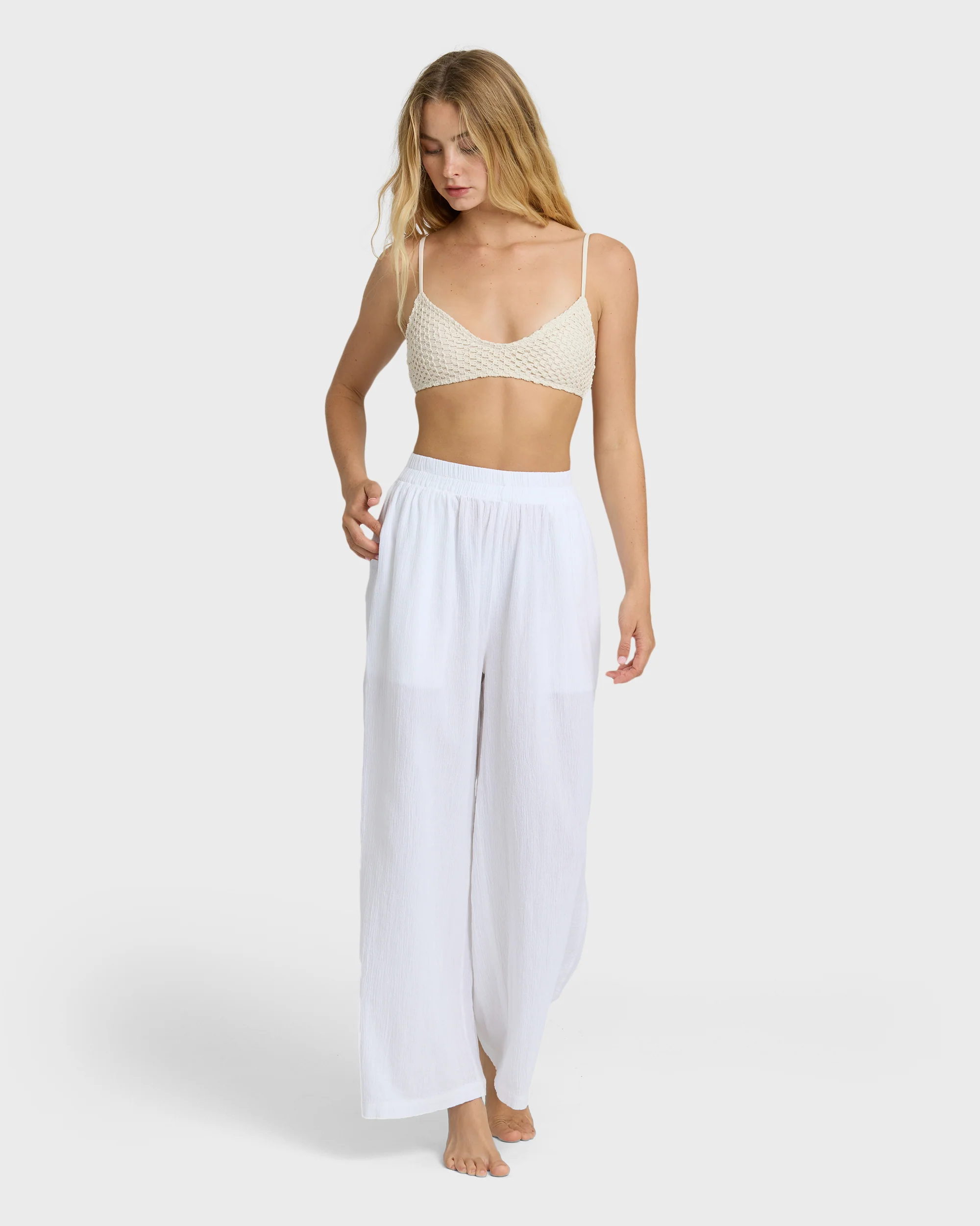 Follow Me Pants - Salt Crystal