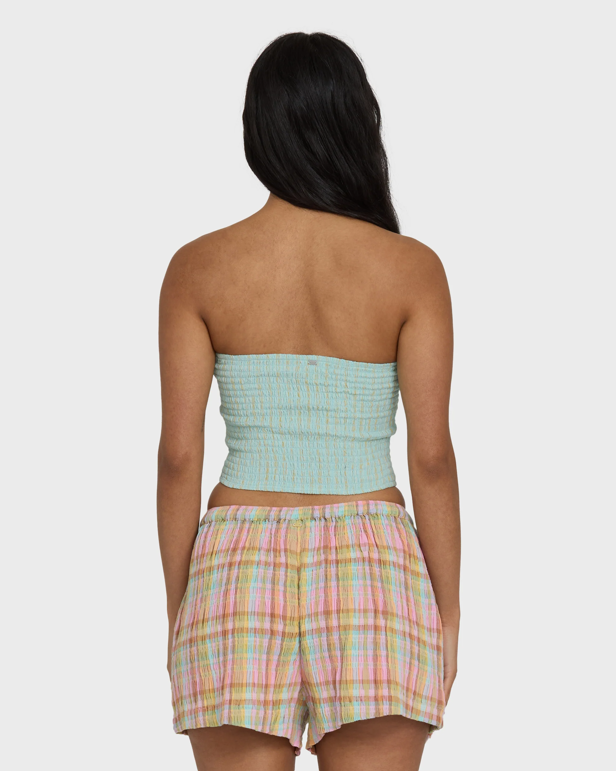Keep It Simple 2 Tube Sleeveless Woven Shirt - Clearwater