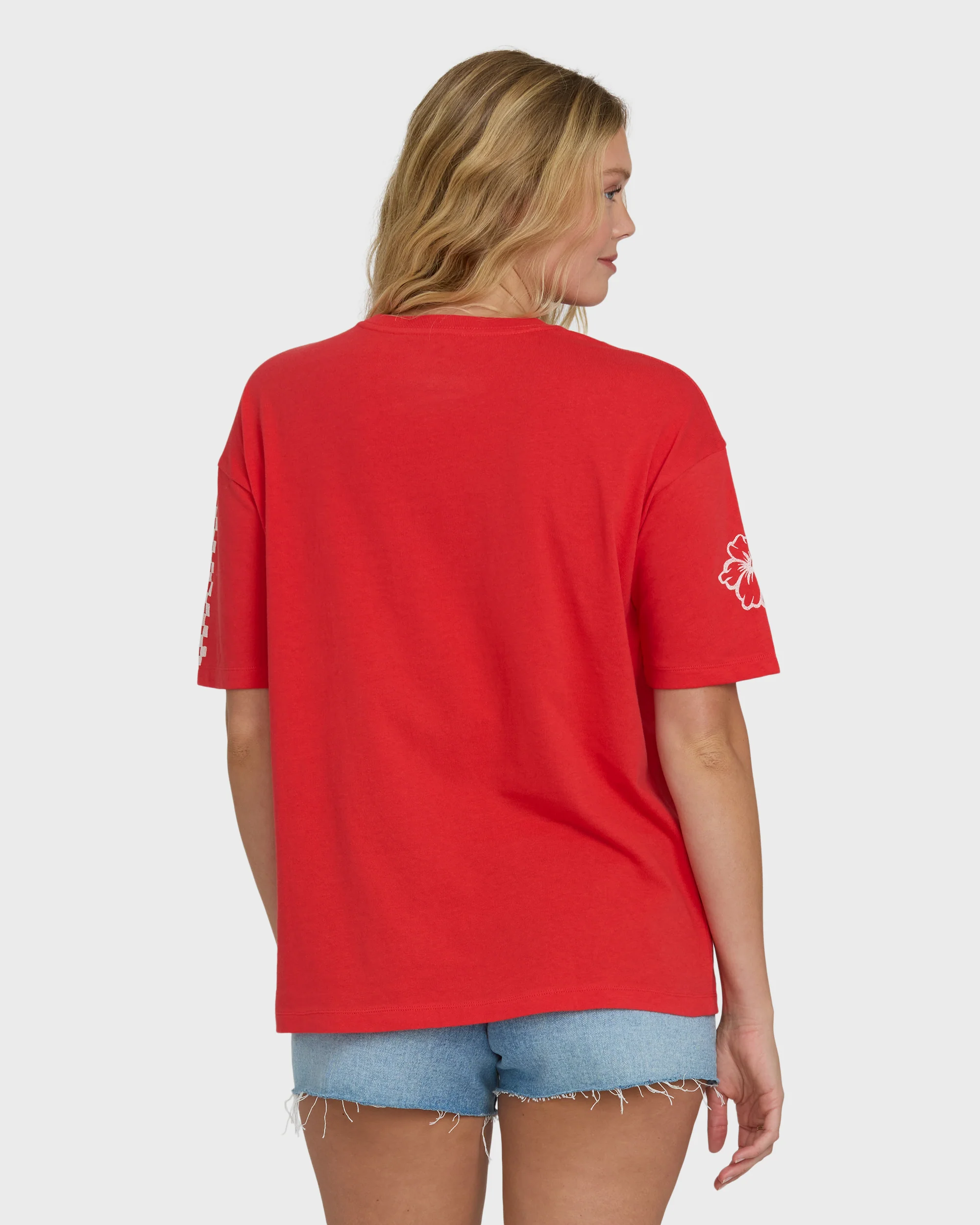 1497-i-will-travel-short-sleeve-knit-t-shirt-fiesta-red-2.webp I Will Travel Short Sleeve Knit T-Shirt - Fiesta Red