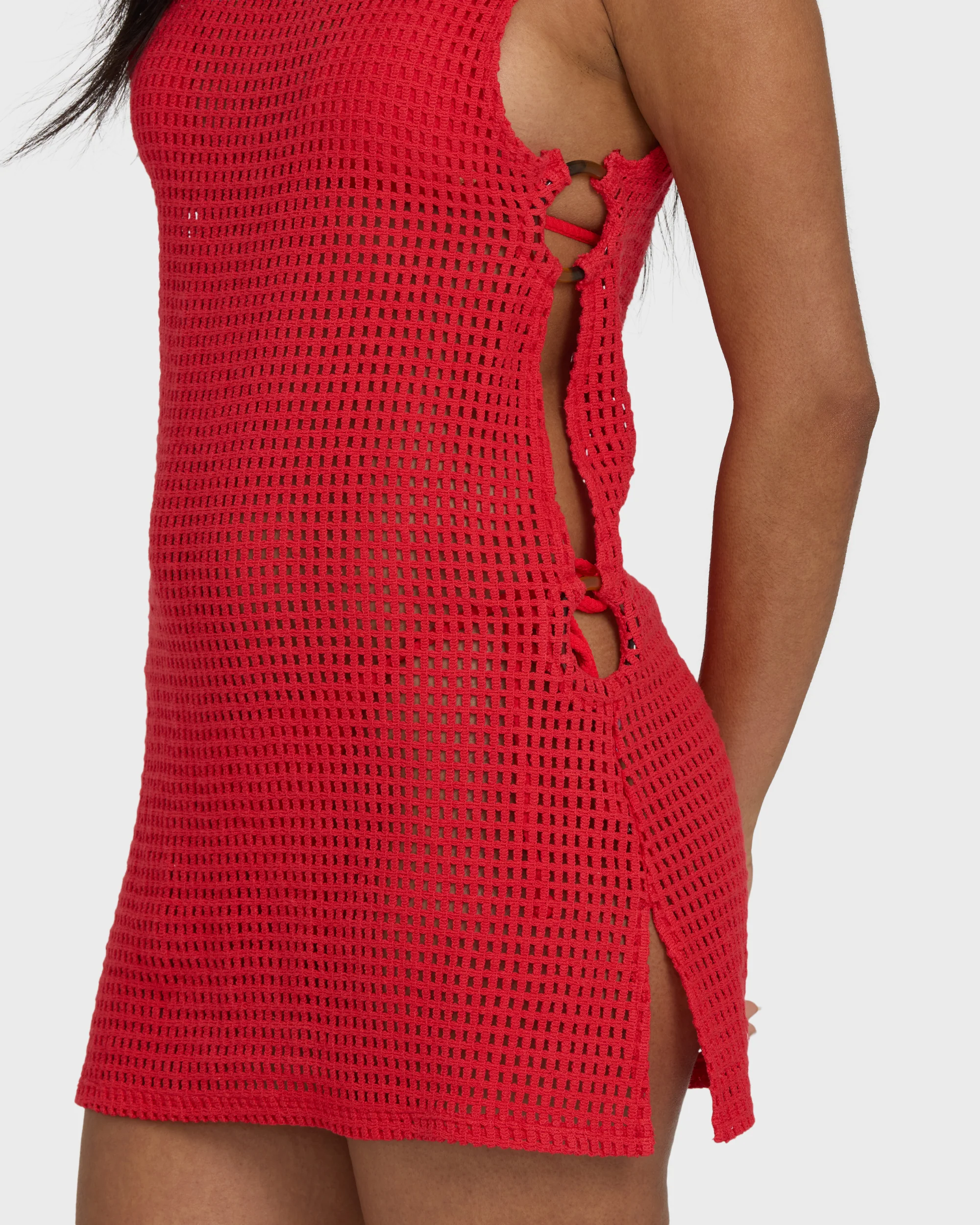 Rising Tides Cover-Up Dress - Fiesta Red
