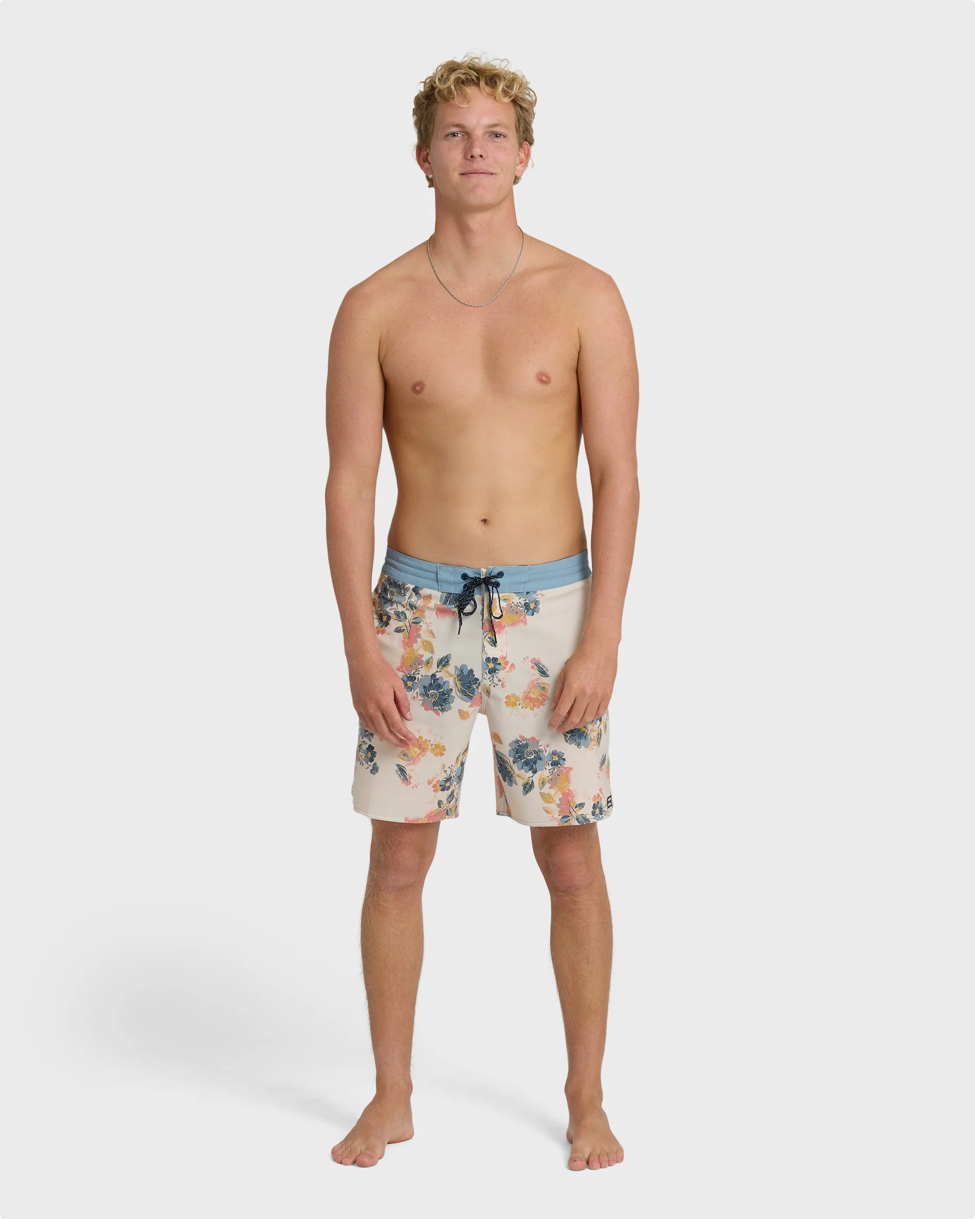 Good Times Lo Tide 18" Boardshorts - Oatmeal Multi - Oatmeal
