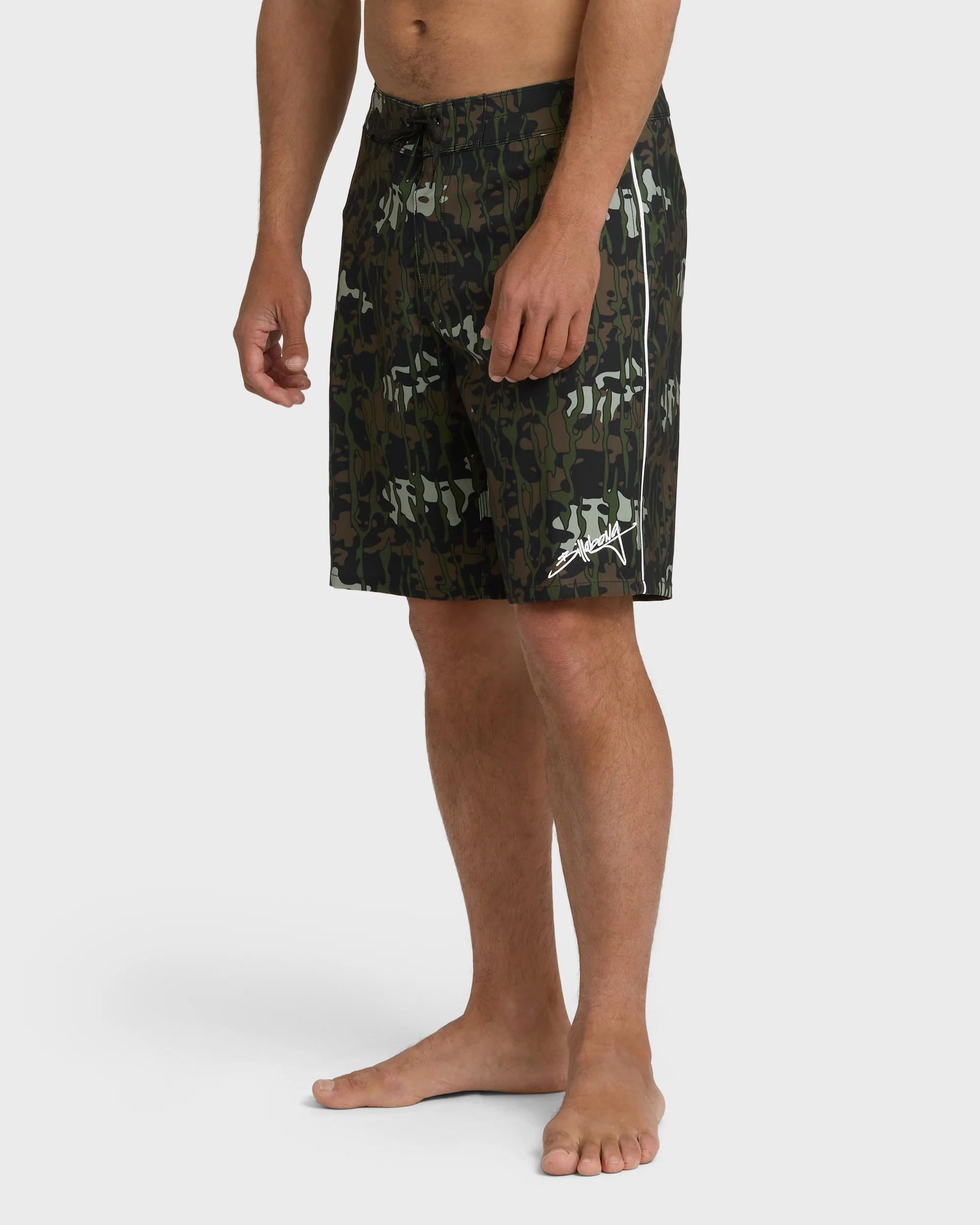 Piped Pro 19" Boardshorts - Camo - Camo