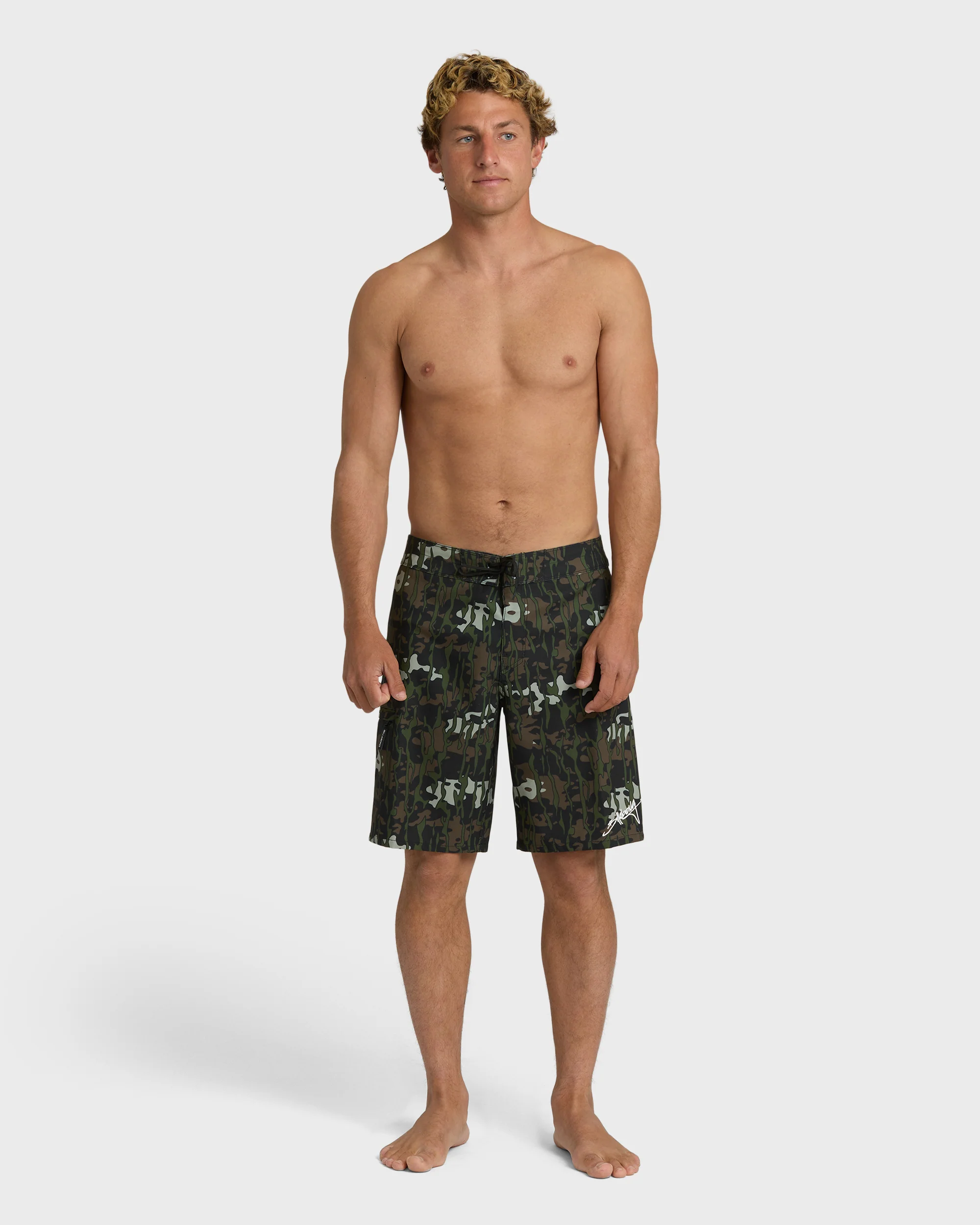 Piped Pro 19" Boardshorts - Camo - Camo