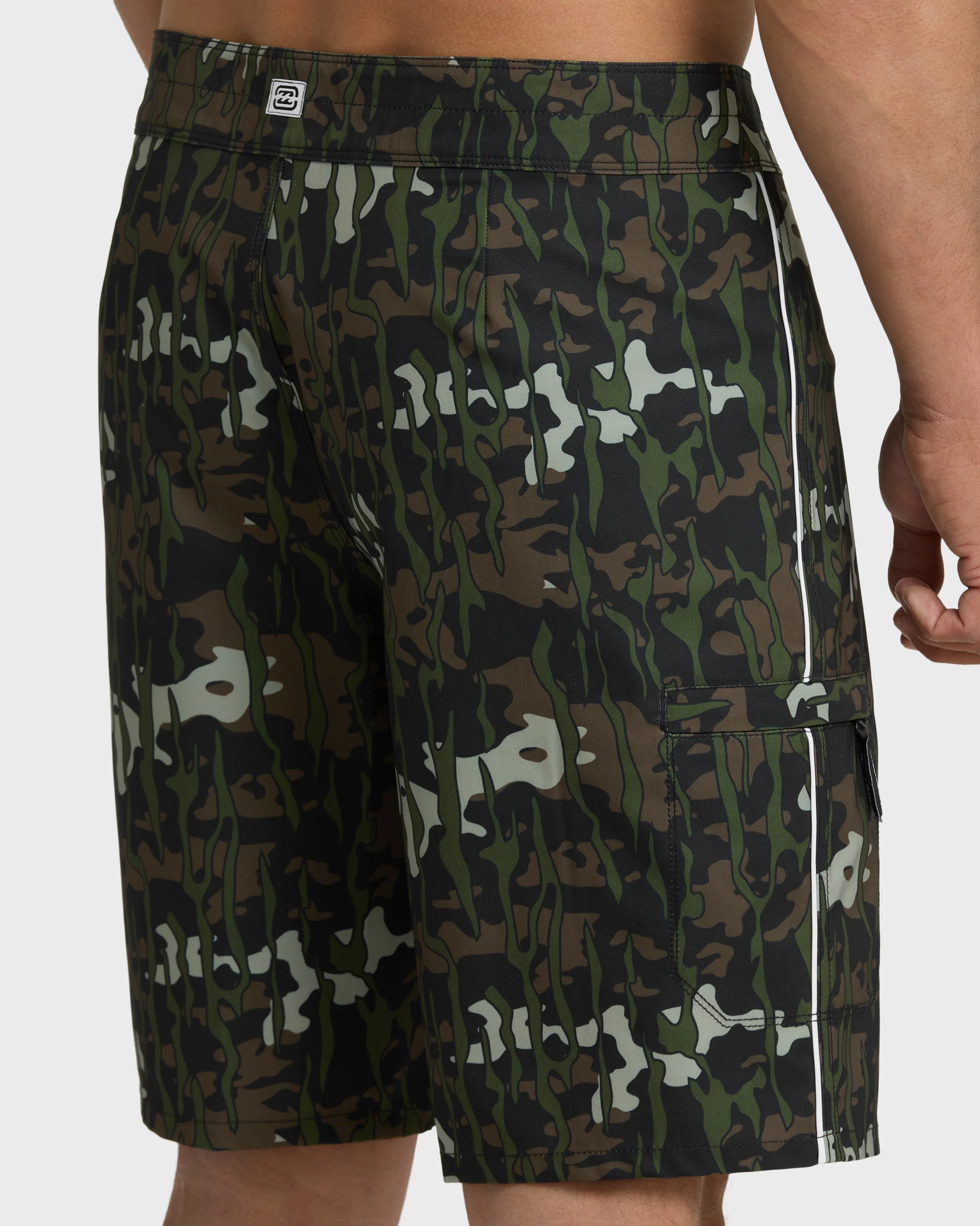 Piped Pro 19" Boardshorts - Camo - Camo