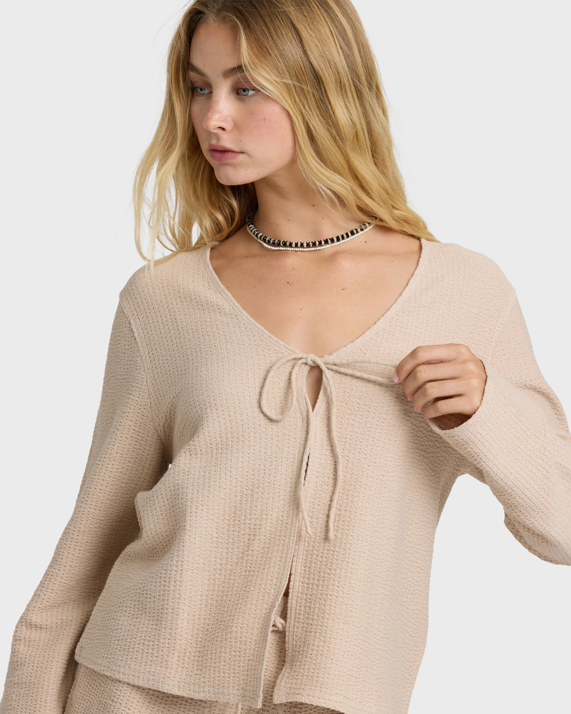 Maya Long Sleeve Top - Oatmeal