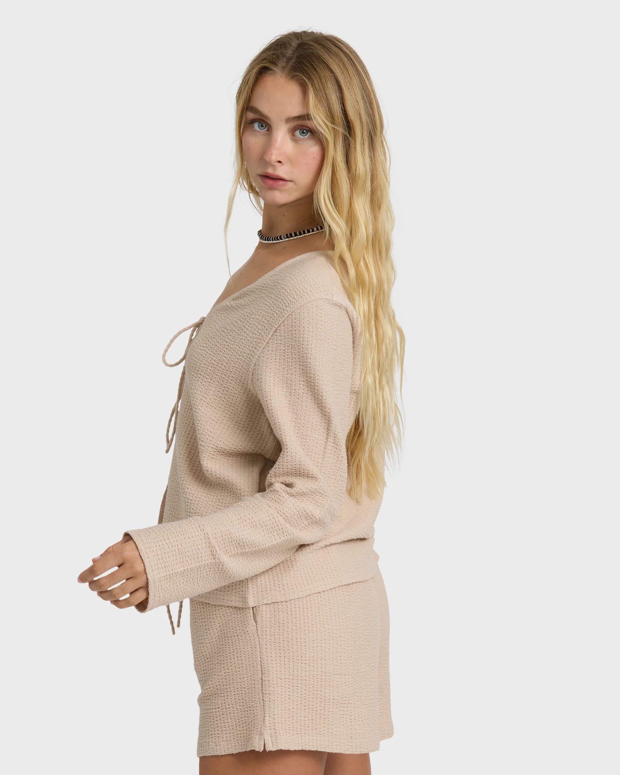 Maya Long Sleeve Top - Oatmeal