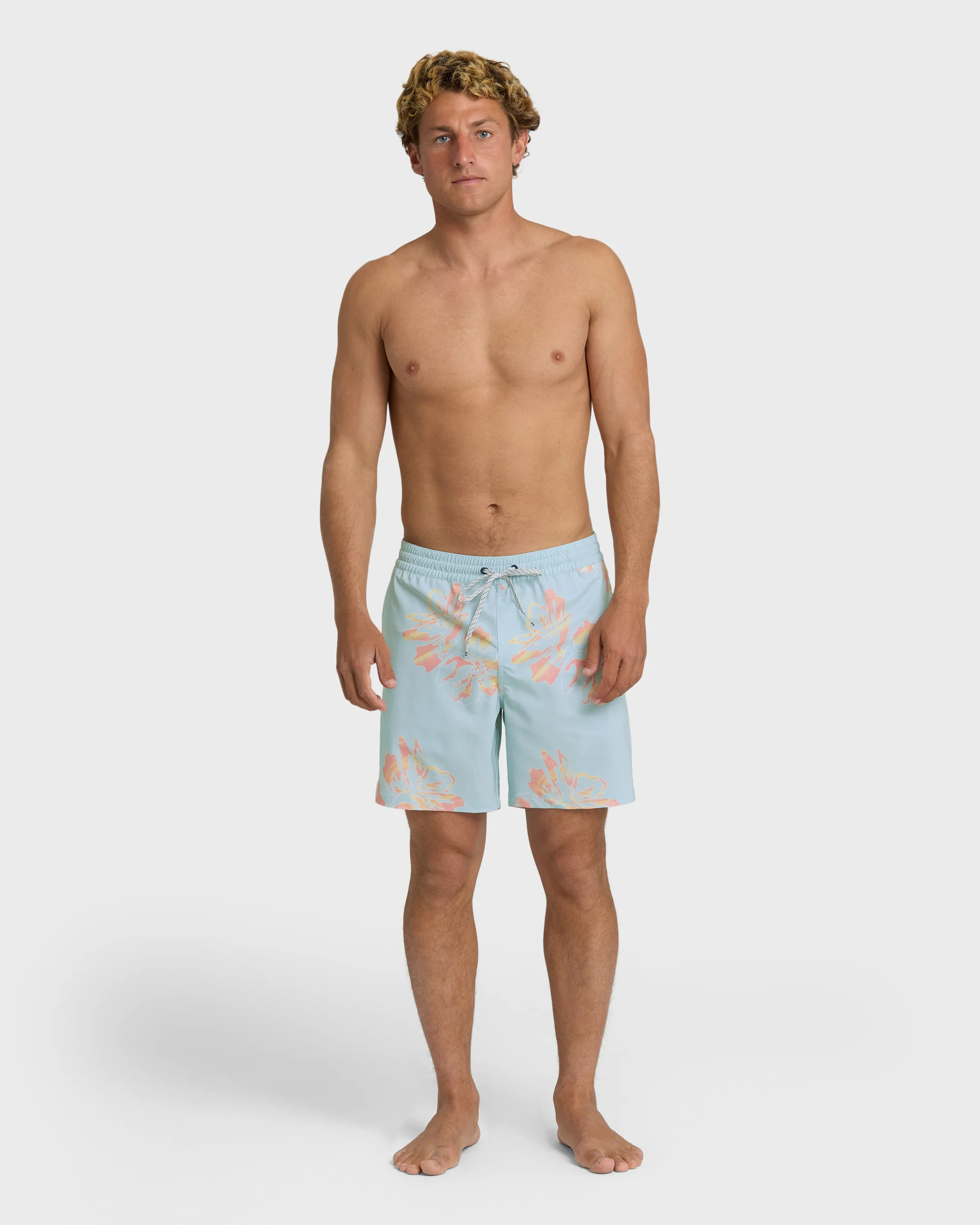 Seventy Three Layback 16" Trunks - Dusty Blue