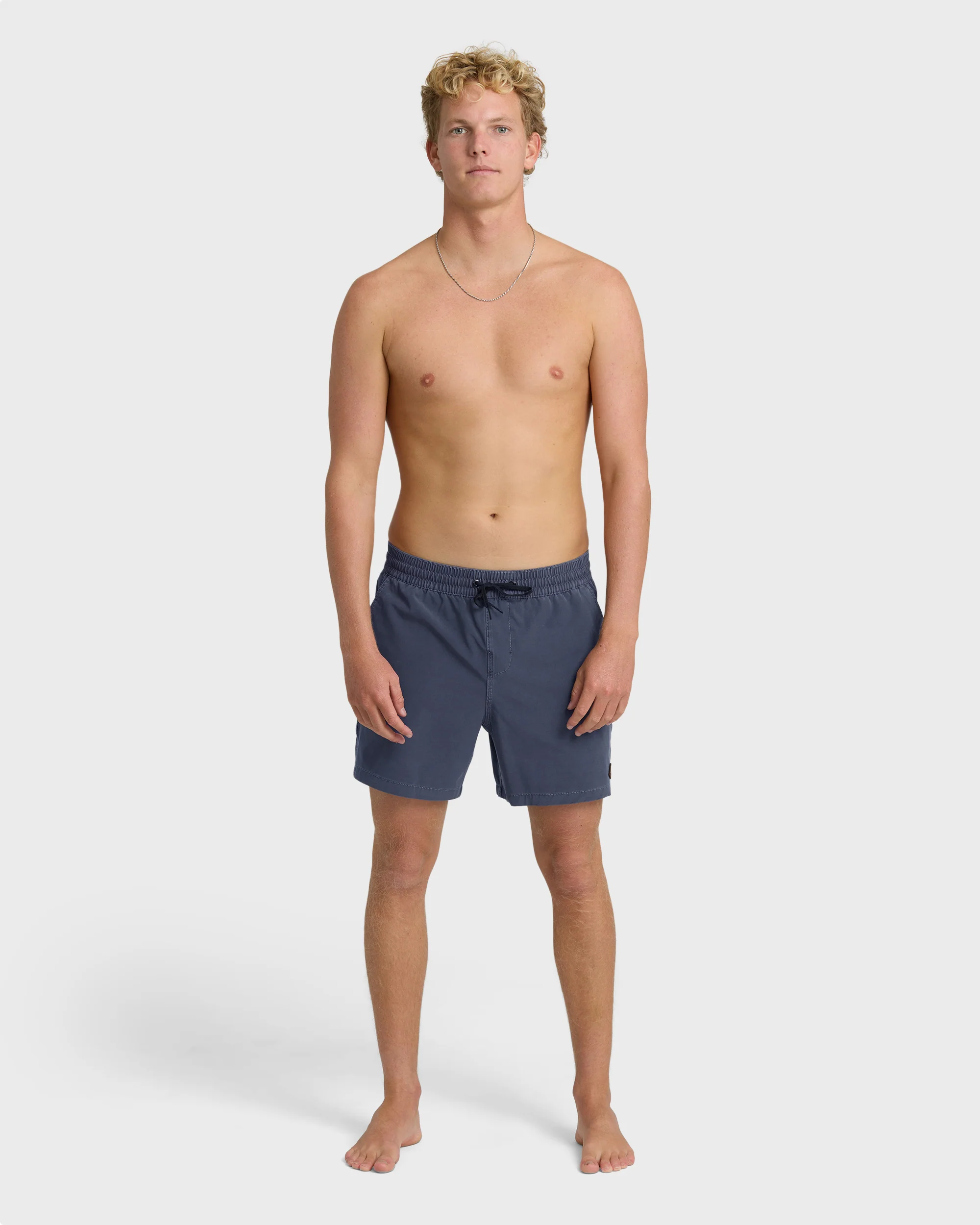 Every Other Day Wave Washed Layback 16" Trunks - Graystone