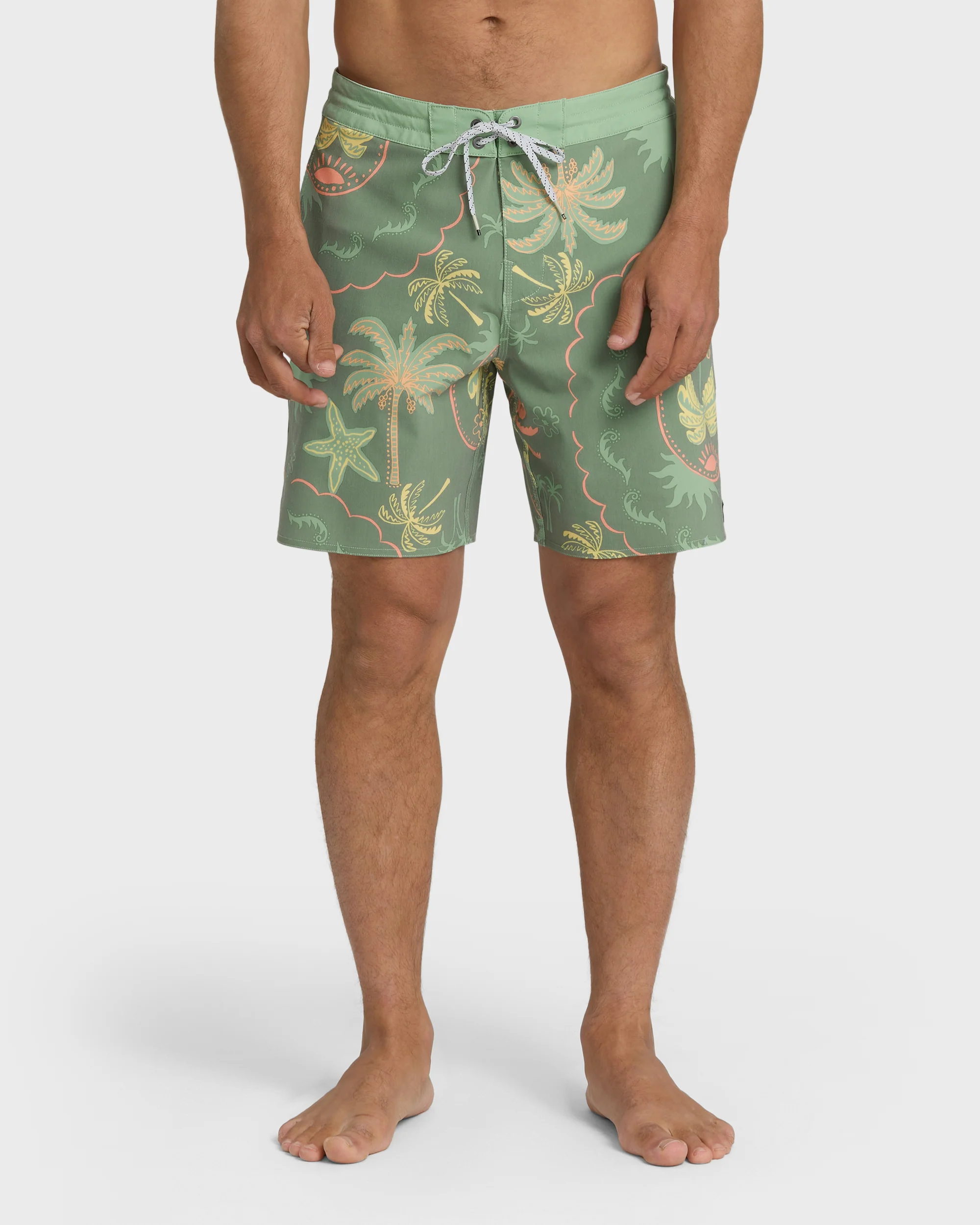 Good Times Lo Tide 18" Boardshorts - Sea Spray Multi - Sea Spray